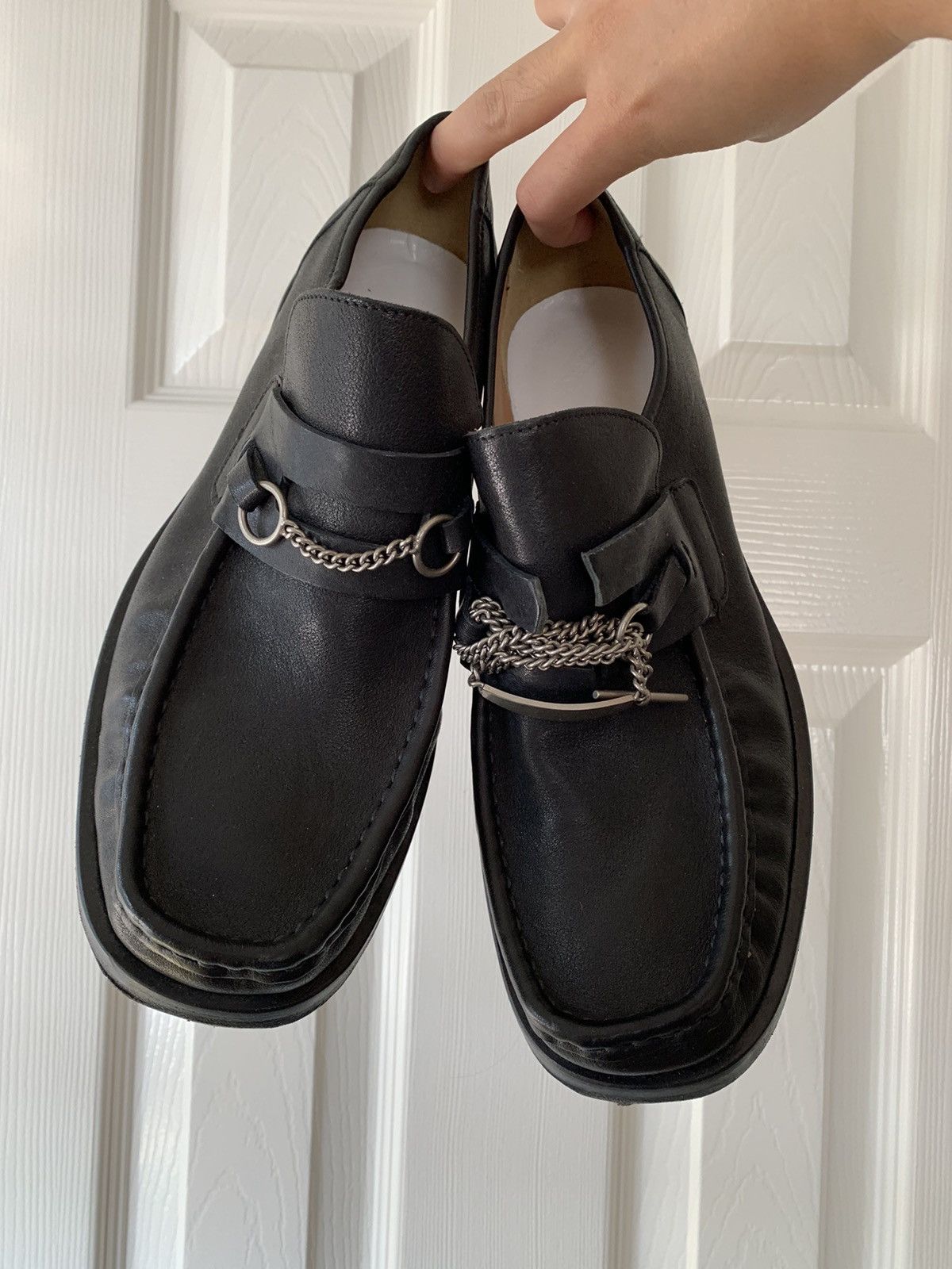 Maison margiela hot sale chain loafers