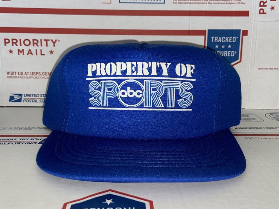 Vintage vintage ABC Sports Property of hat Foam Cap TV Channel news