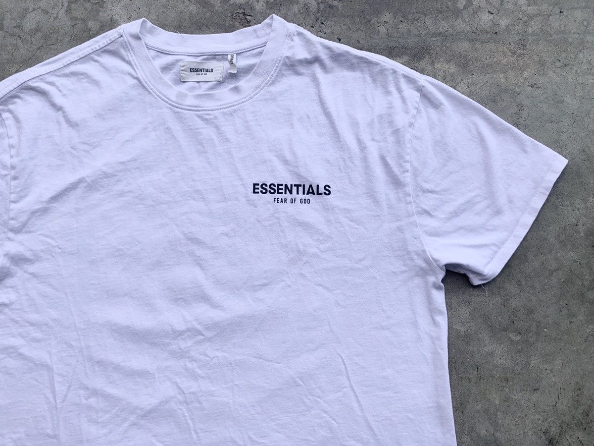 Fear of God × Pacsun Fear Of God Essentials Photo T-shirt 2 Sided White ...