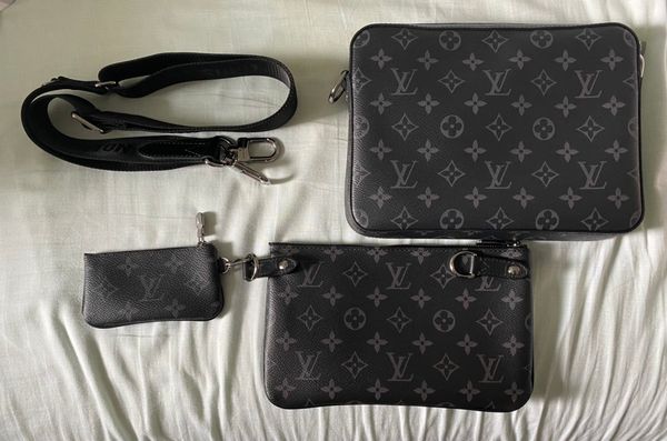 Louis Vuitton Monogram Trio Messenger Bag Black Grey – Cheap Willardmarine  Jordan outlet