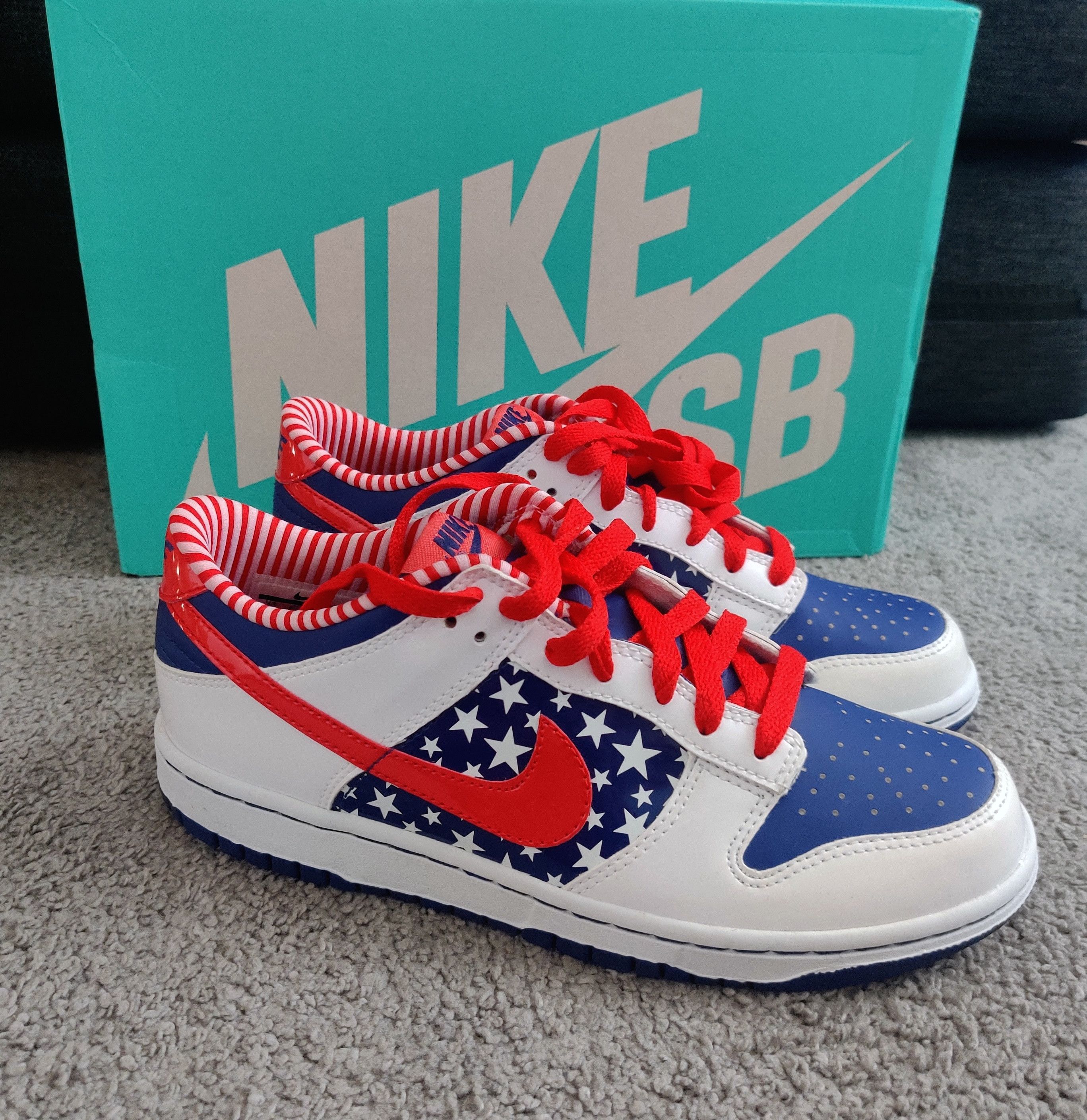 Nike × Vintage Nike Dunk Low Independence Day (2010) | Grailed