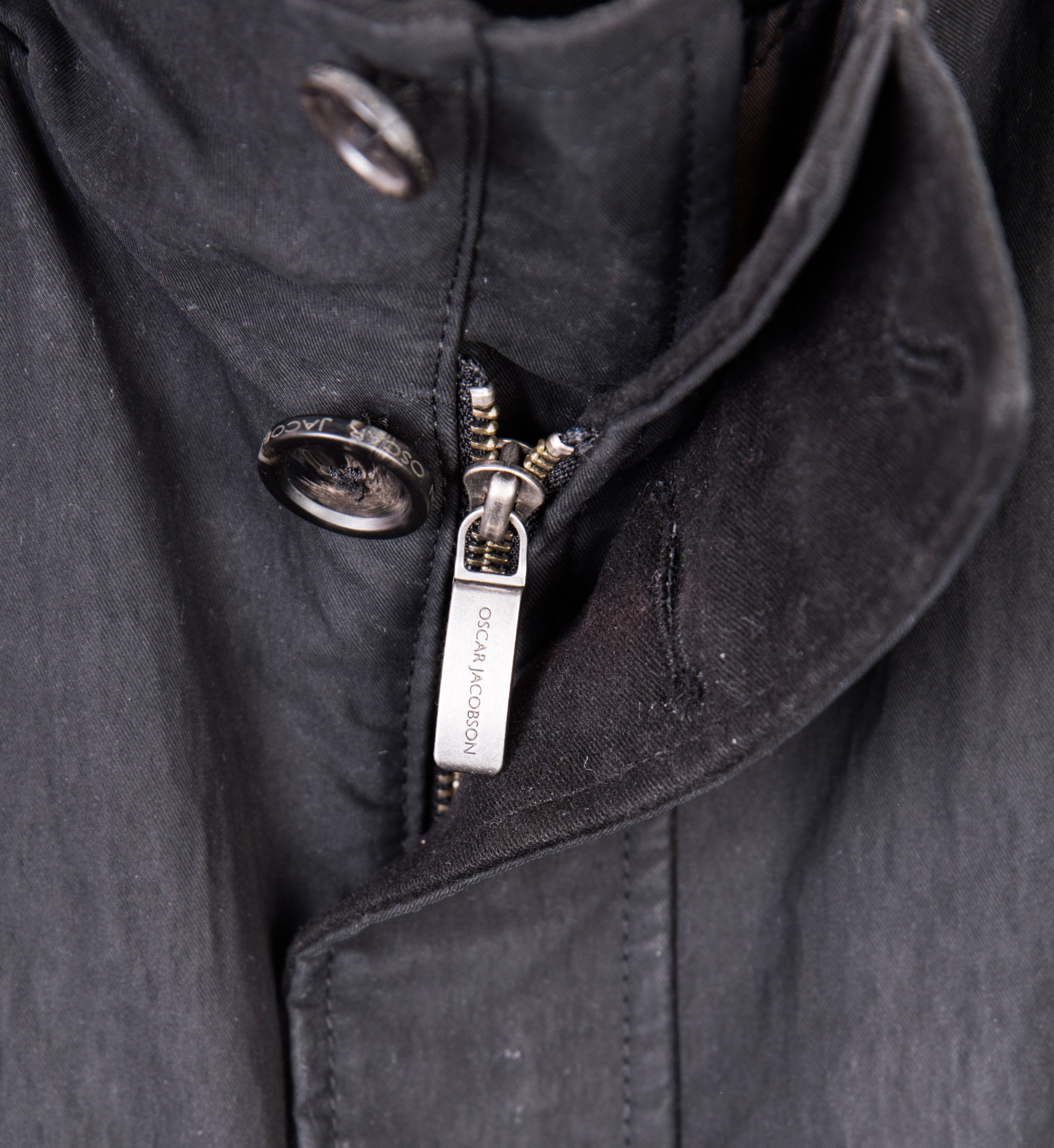Oscar Jacobson Tage Waxed Jacket Coat S Trench mac UK 38 US Formal 48 EU S Size US S / EU 44-46 / 1 - 4 Thumbnail