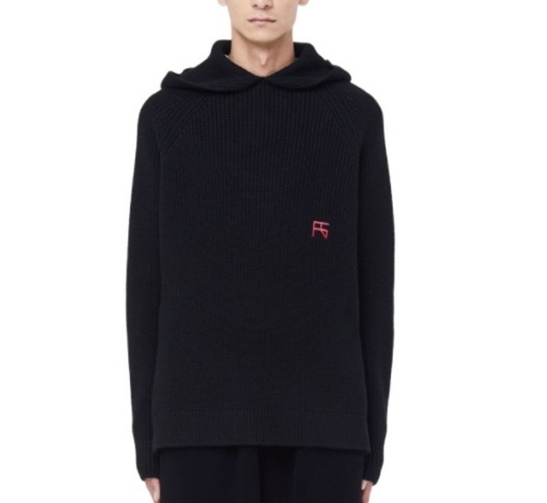 Raf Simons × Raf by Raf Simons Heavy wool knit hoodie Size US S / EU 44-46 / 1 - 1 Thumbnail