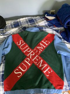 Supreme cross hot sale half zip