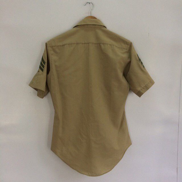 80s Buttons UPS Khakis Sergeant Shirt True Vintage (JS9)