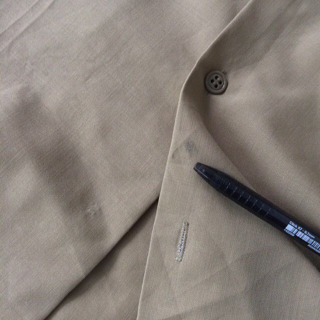 80s Buttons UPS Khakis Sergeant Shirt True Vintage (JS9)