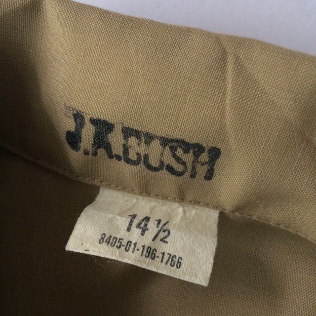 80s Buttons UPS Khakis Sergeant Shirt True Vintage (JS9)