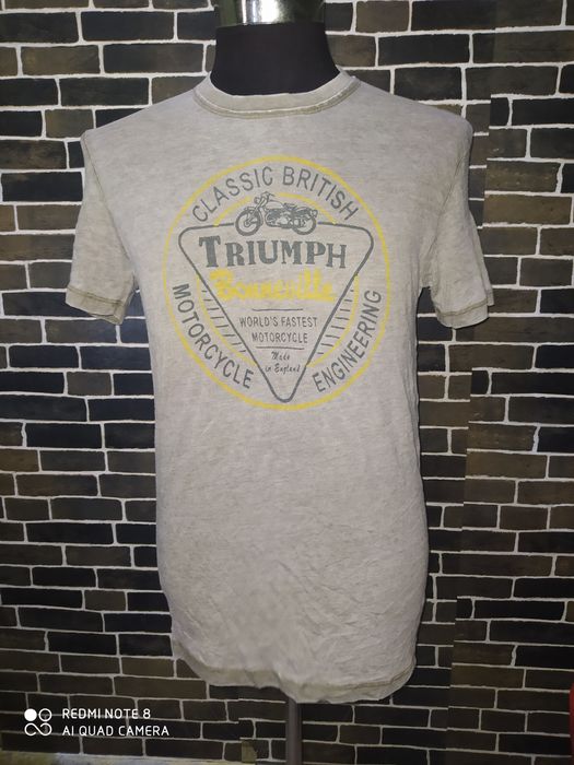 Lucky Brand Triumph Motorcycle X lucky Brand Paper thin T shirt