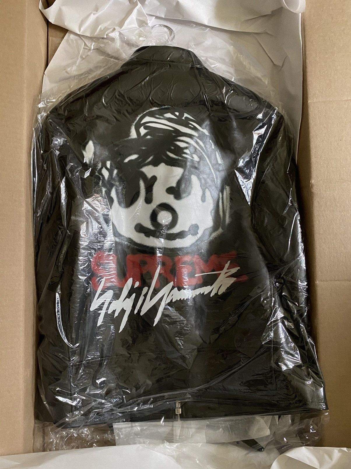 Supreme Yohji Yamamoto Leather Work Jacket Black