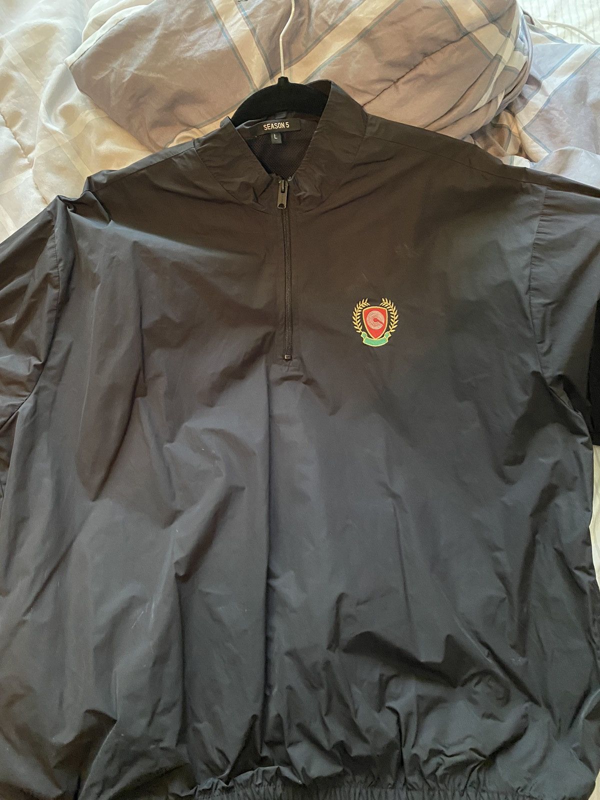 Kanye West × Yeezy Yeezy Season 5 Black Half Zip Windbreaker