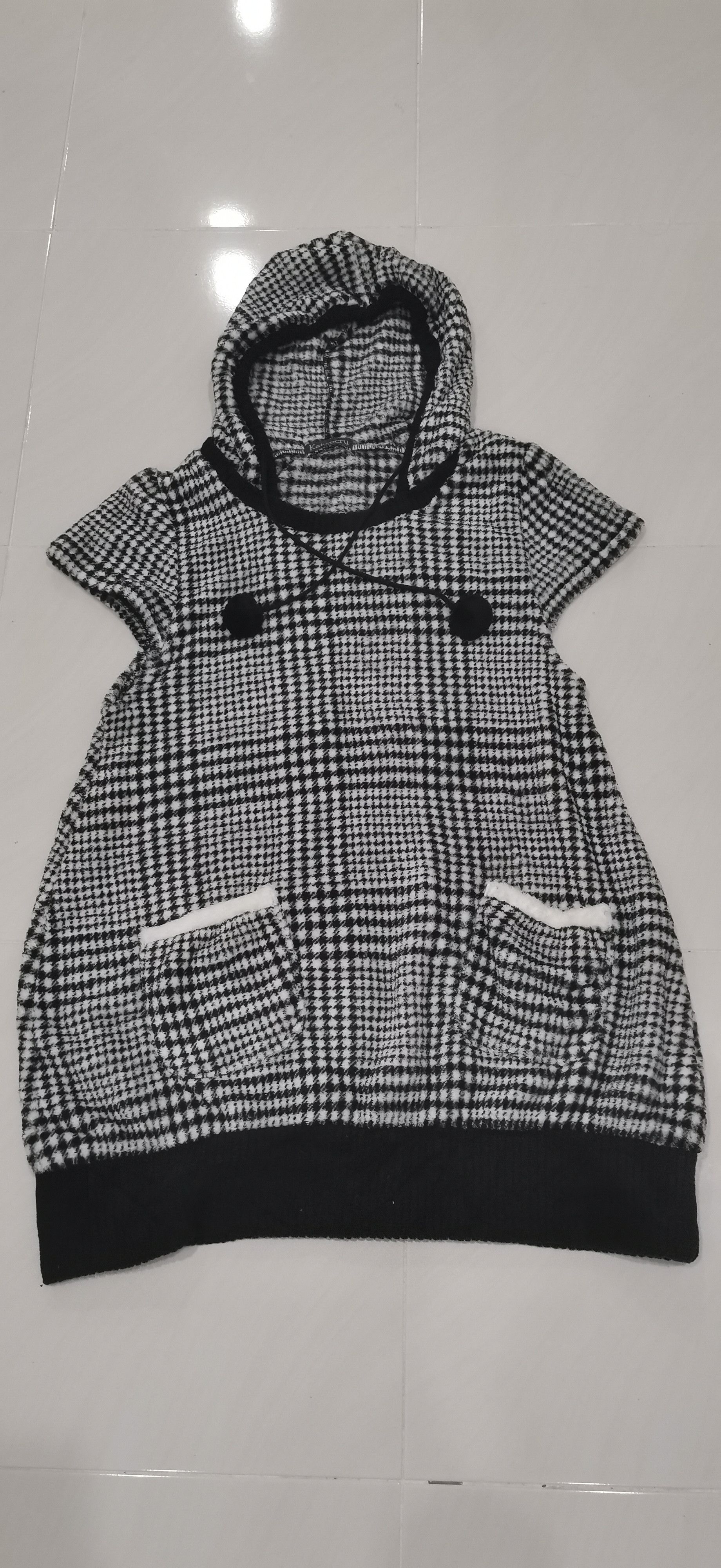 Designer × Japanese Brand kate ecru tartan hoodie vest Size US XL / EU 56 / 4 - 1 Thumbnail