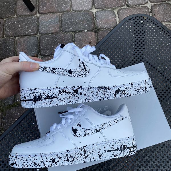 Custom oreo outlet air force ones