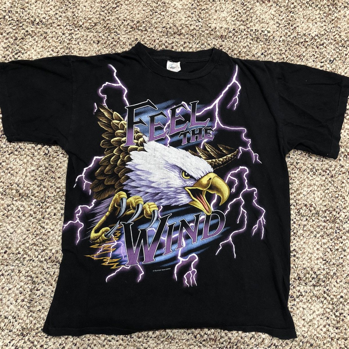 Vintage Vintage USA Thunder Feel the Wind T-Shirt | Grailed