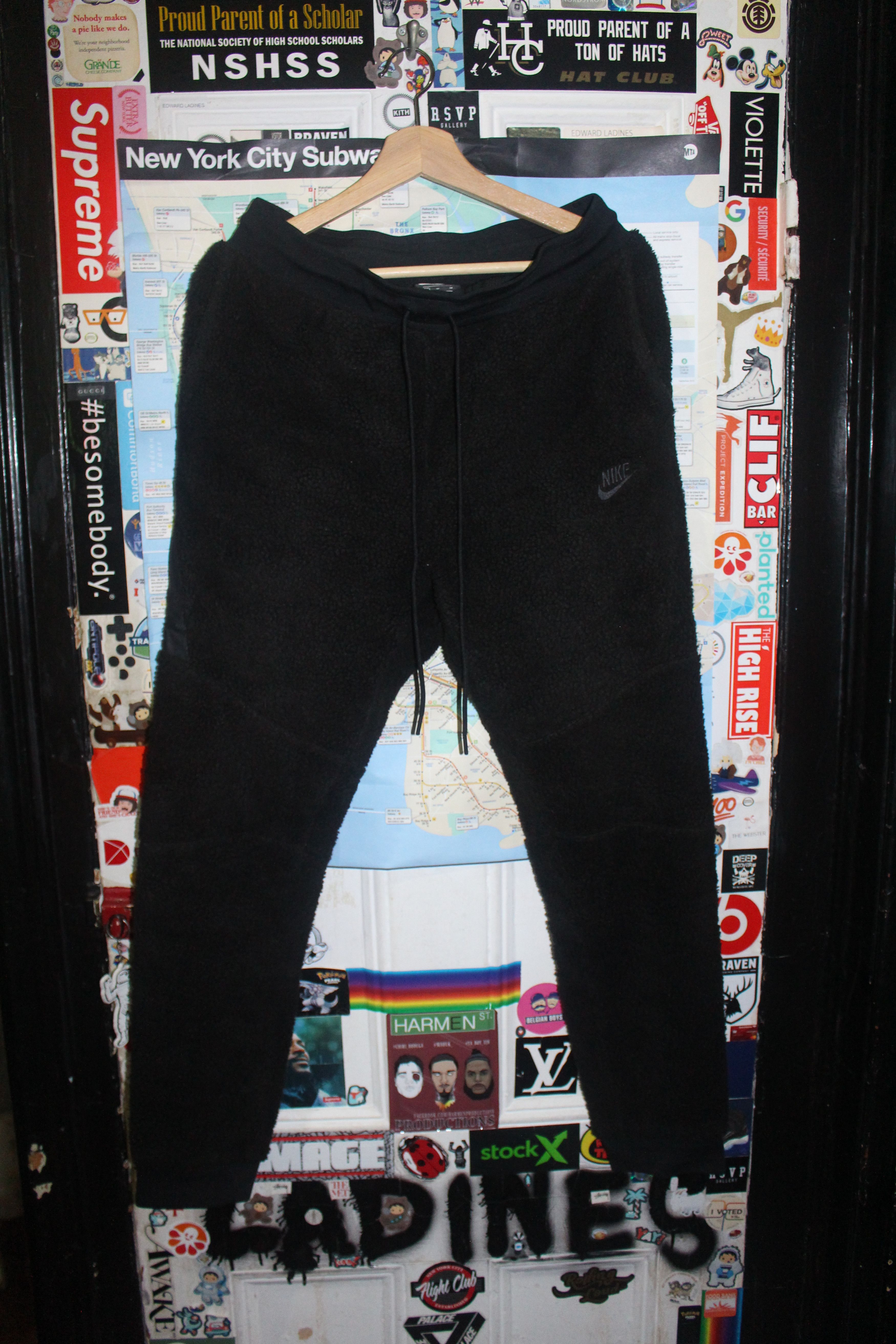 Nike Nike Sportswear Tech Fleece Icon Sherpa Joggers Black M Grailed