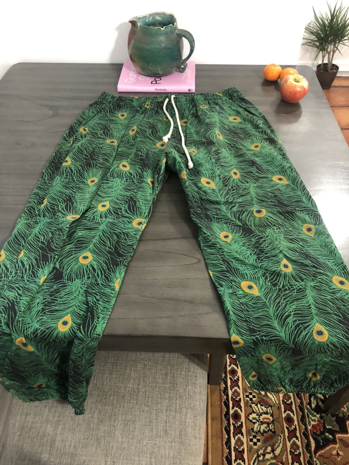 Supreme Supreme Peacock Drawstring Pants Large | Grailed