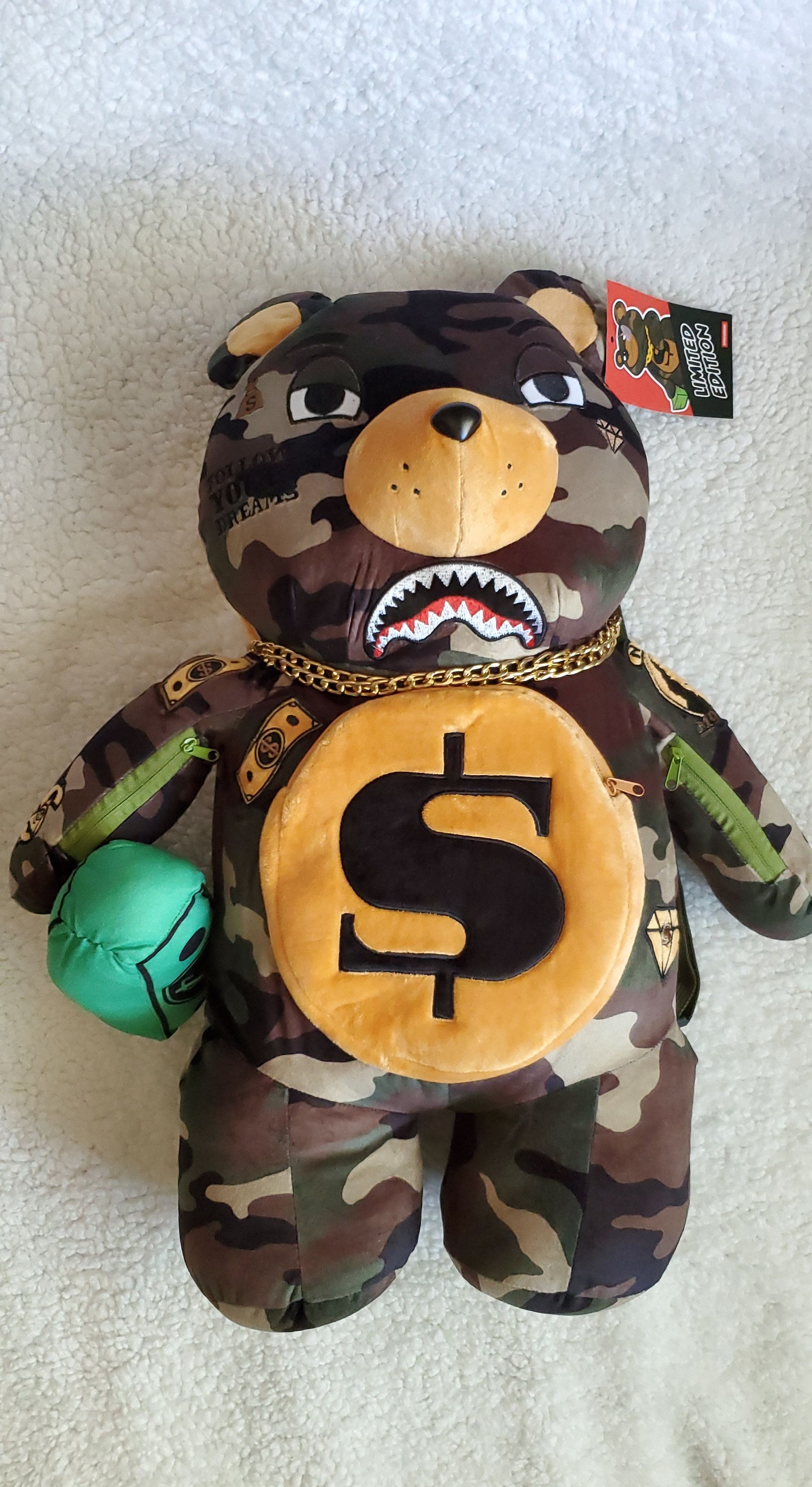 Sprayground Money Bear Teddy Bear Backpack Accessories