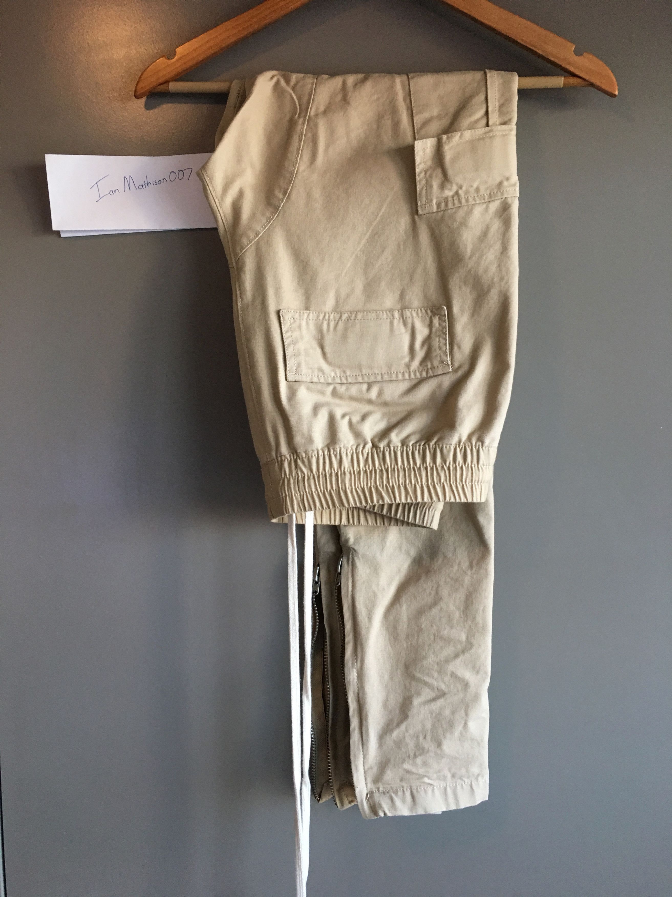 FOG Sand Cargo Zip Pants Size US 30 / EU 46 - 3 Thumbnail