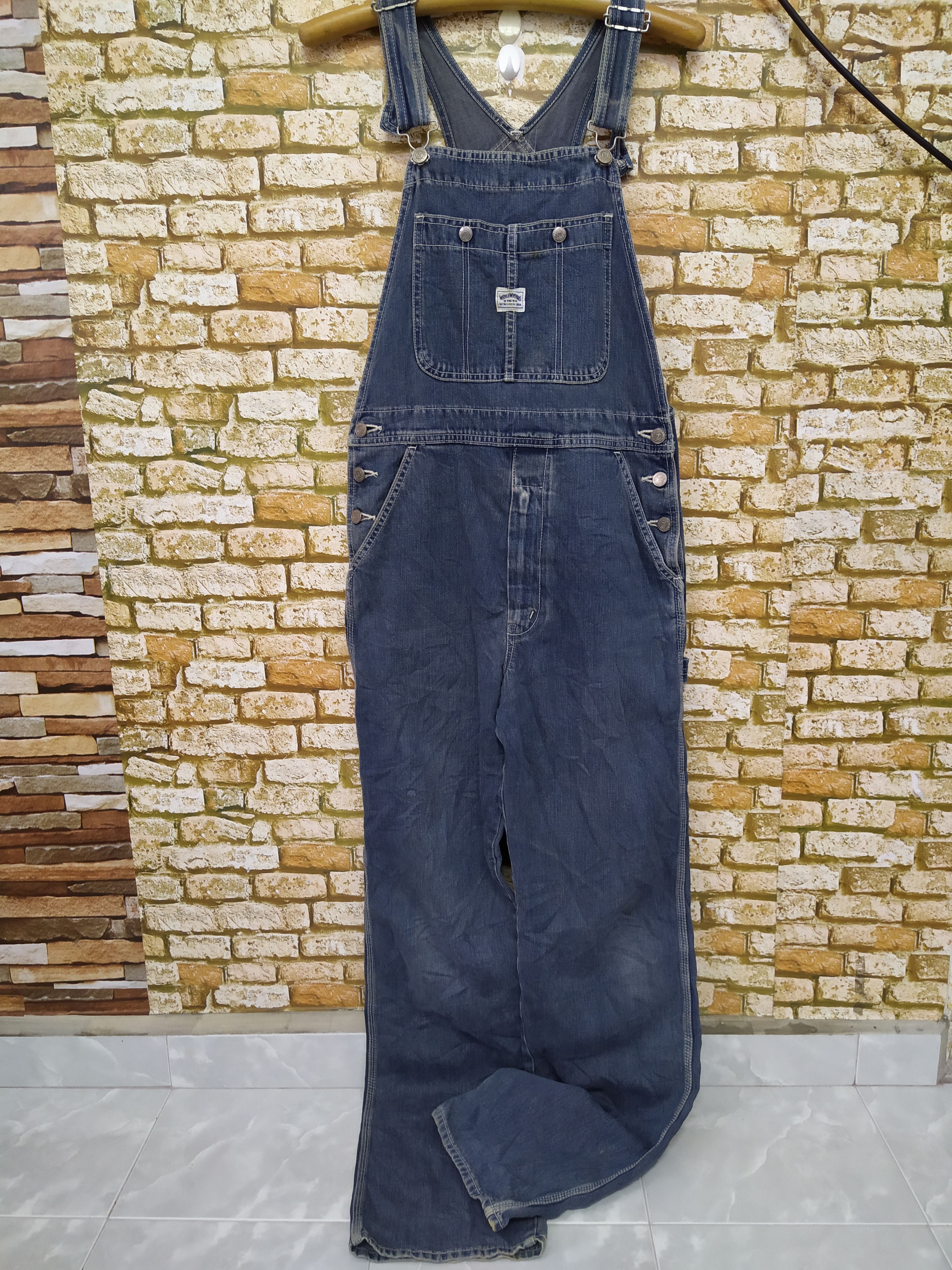 Vintage 90s BIG JOHN WORLDWORKERS OVERALLS DENIM (B543) | Grailed