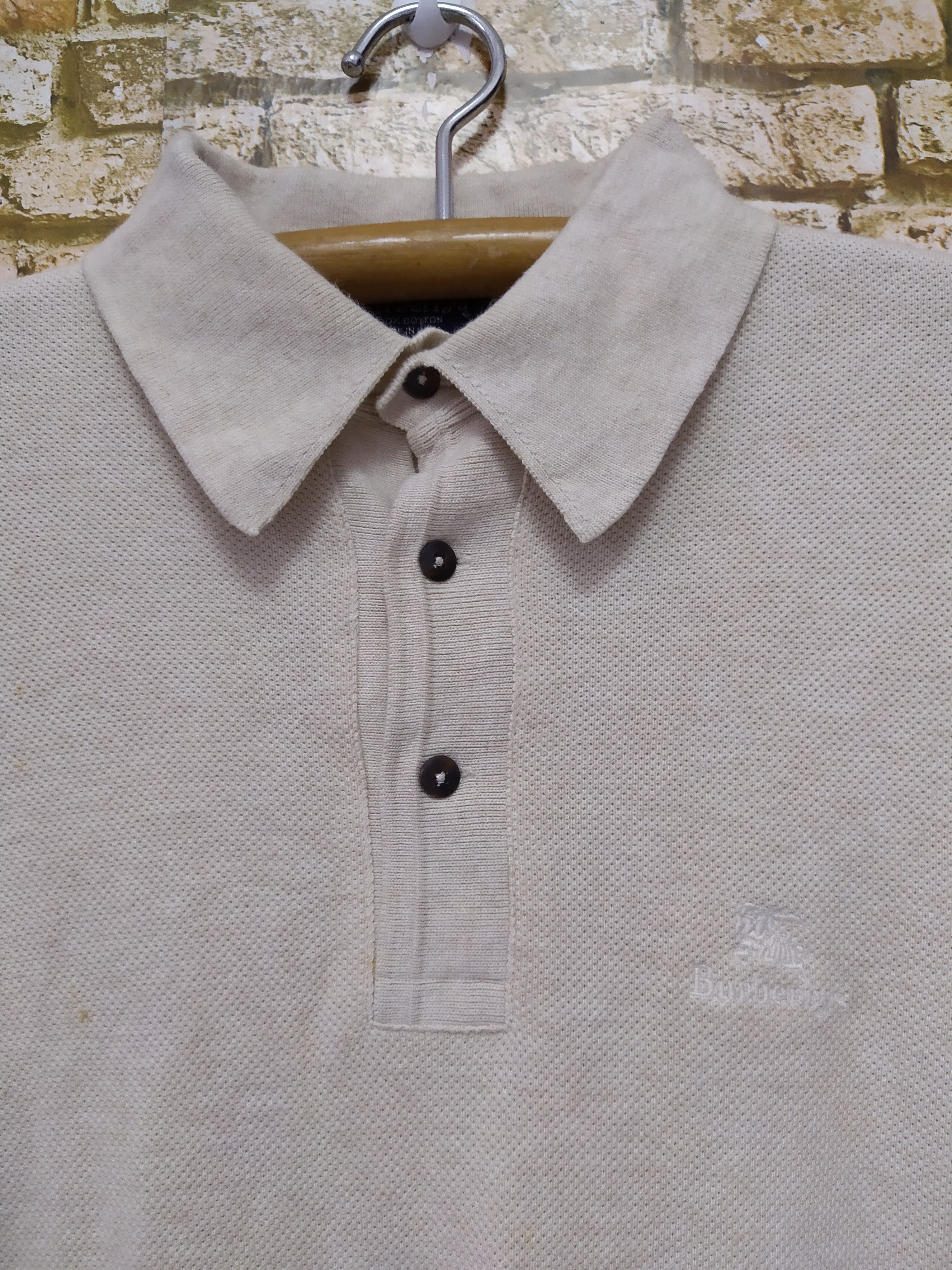 Burberry 90s BURBERRY OVERSIZED USA MADE NOVA POLO SWEATSHIRT (B546) Size US M / EU 48-50 / 2 - 2 Thumbnail