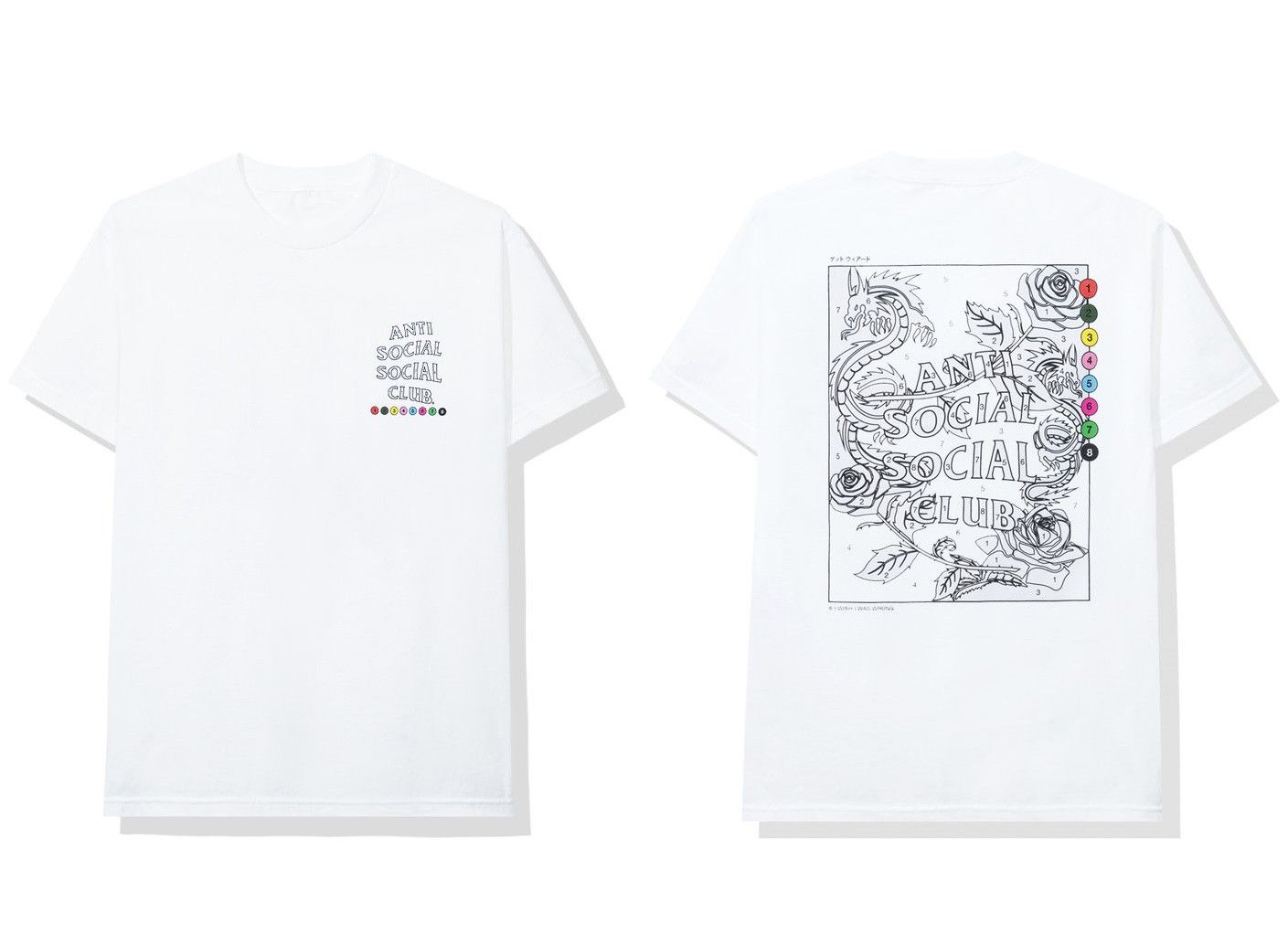 Anti Social Social Club DS ASSC Dragon Up To You White Tee FTP KAWS BAPE KITH OOTD Size US XL / EU 56 / 4 - 6 Thumbnail