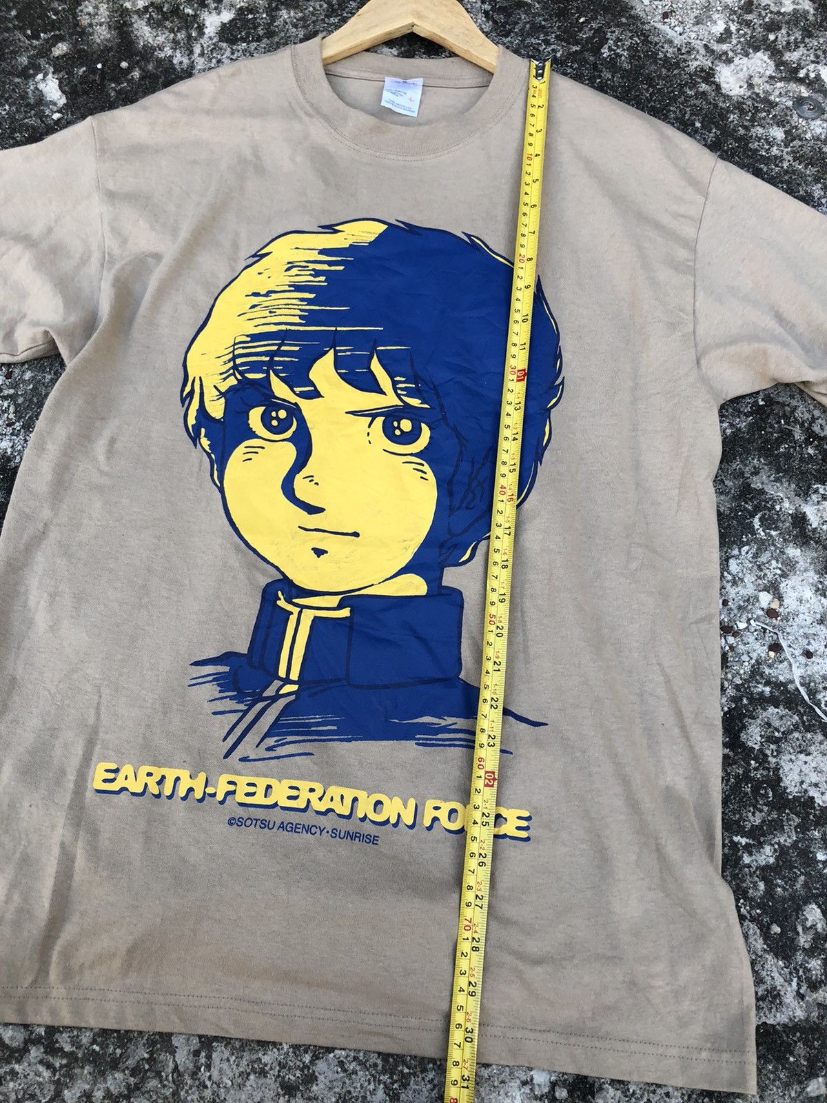 Japanese Brand × Vintage Vintage 90’s Mobile Gundam Suit Earth Federation Force Tee Size US L / EU 52-54 / 3 - 6 Thumbnail
