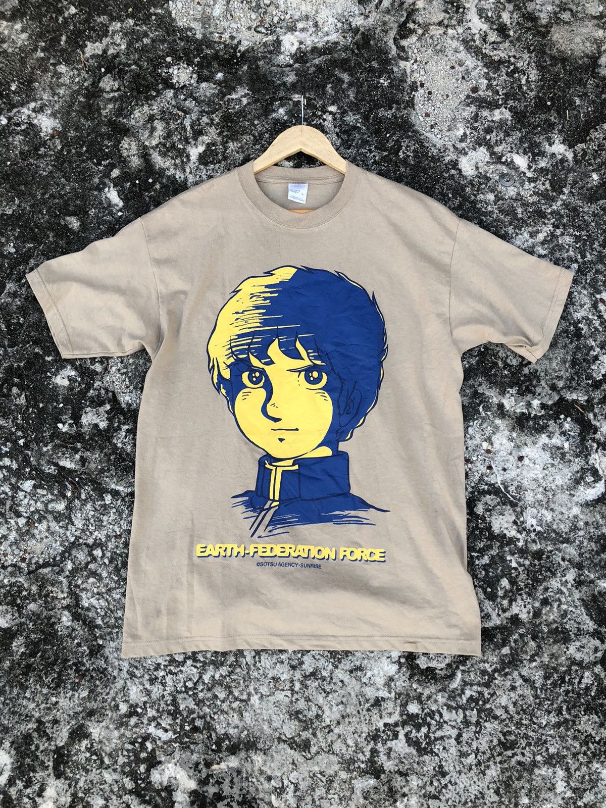 Japanese Brand × Vintage Vintage 90’s Mobile Gundam Suit Earth Federation Force Tee Size US L / EU 52-54 / 3 - 1 Thumbnail