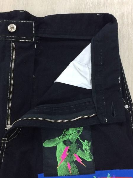 Diesel RARE! NEW DIESEL DS WIDE BLACK PATCHED TROUSERS P-FRANK Size US 34 / EU 50 - 12 Thumbnail