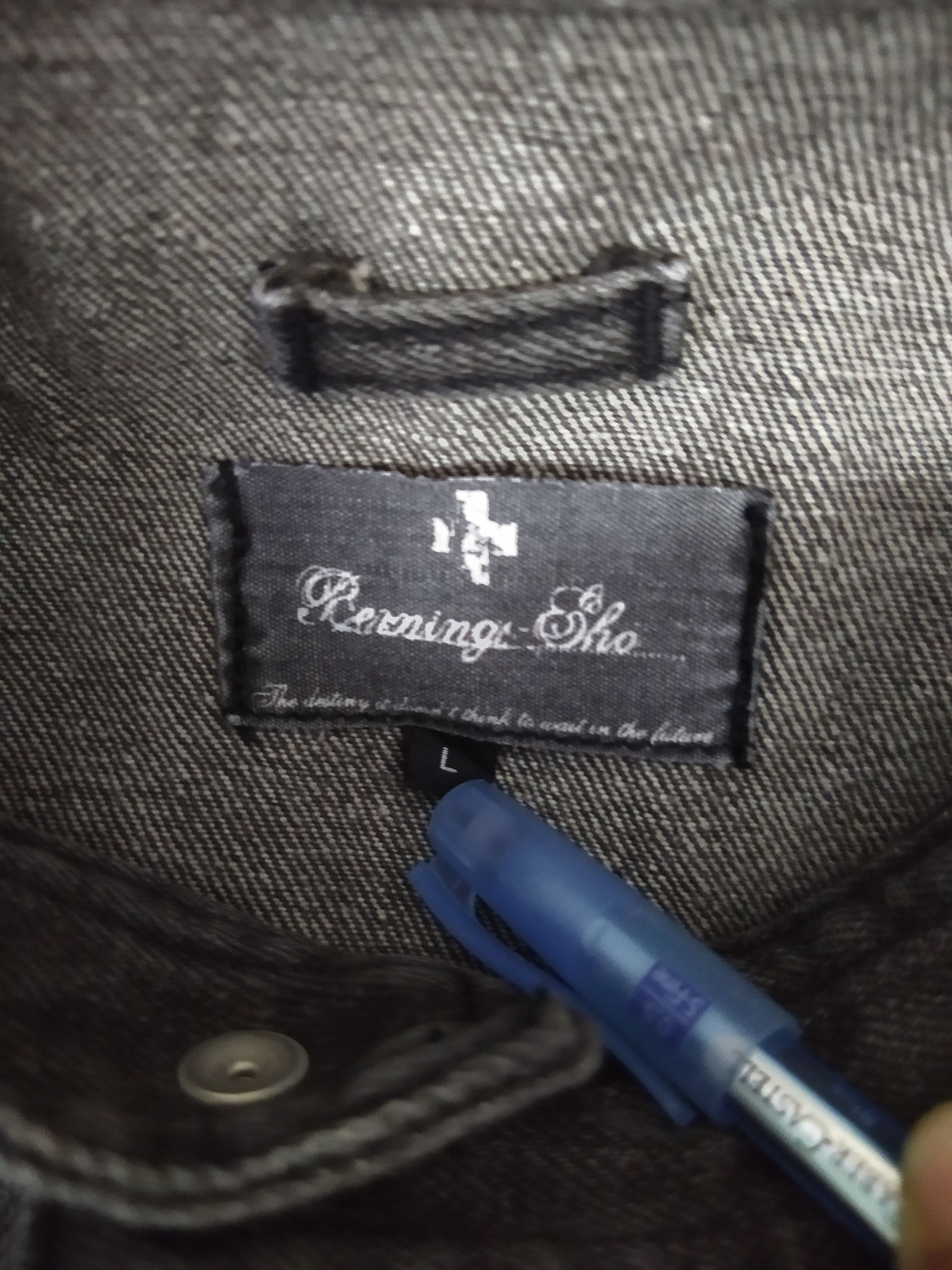 Japanese Brand × Seditionaries BERNING SHO JAPAN BONDAGE PUNK POEM DENIM JACKET (B549) Size US L / EU 52-54 / 3 - 7 Thumbnail