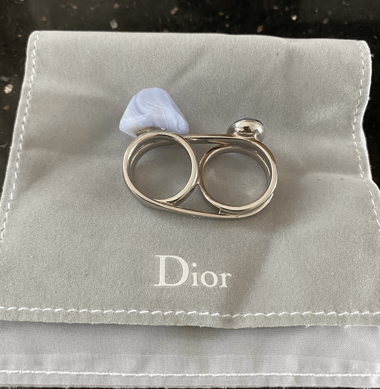 Dior Double-Finger Ring Size 8.5 Size ONE SIZE - 3 Thumbnail