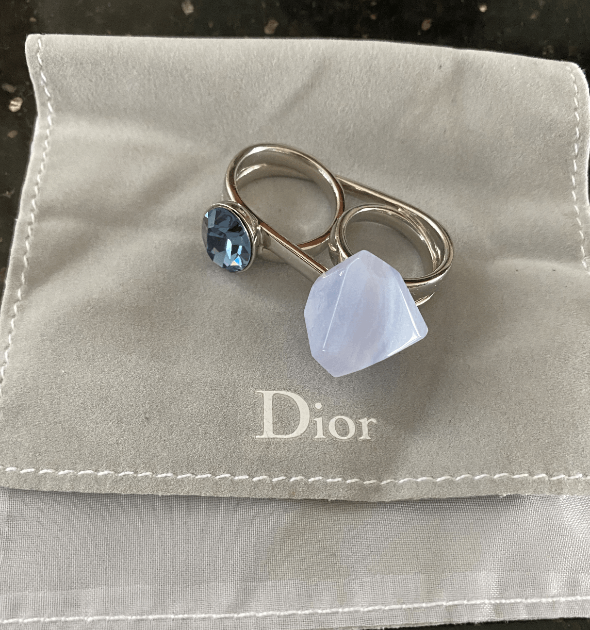Dior Double-Finger Ring Size 8.5 Size ONE SIZE - 4 Thumbnail