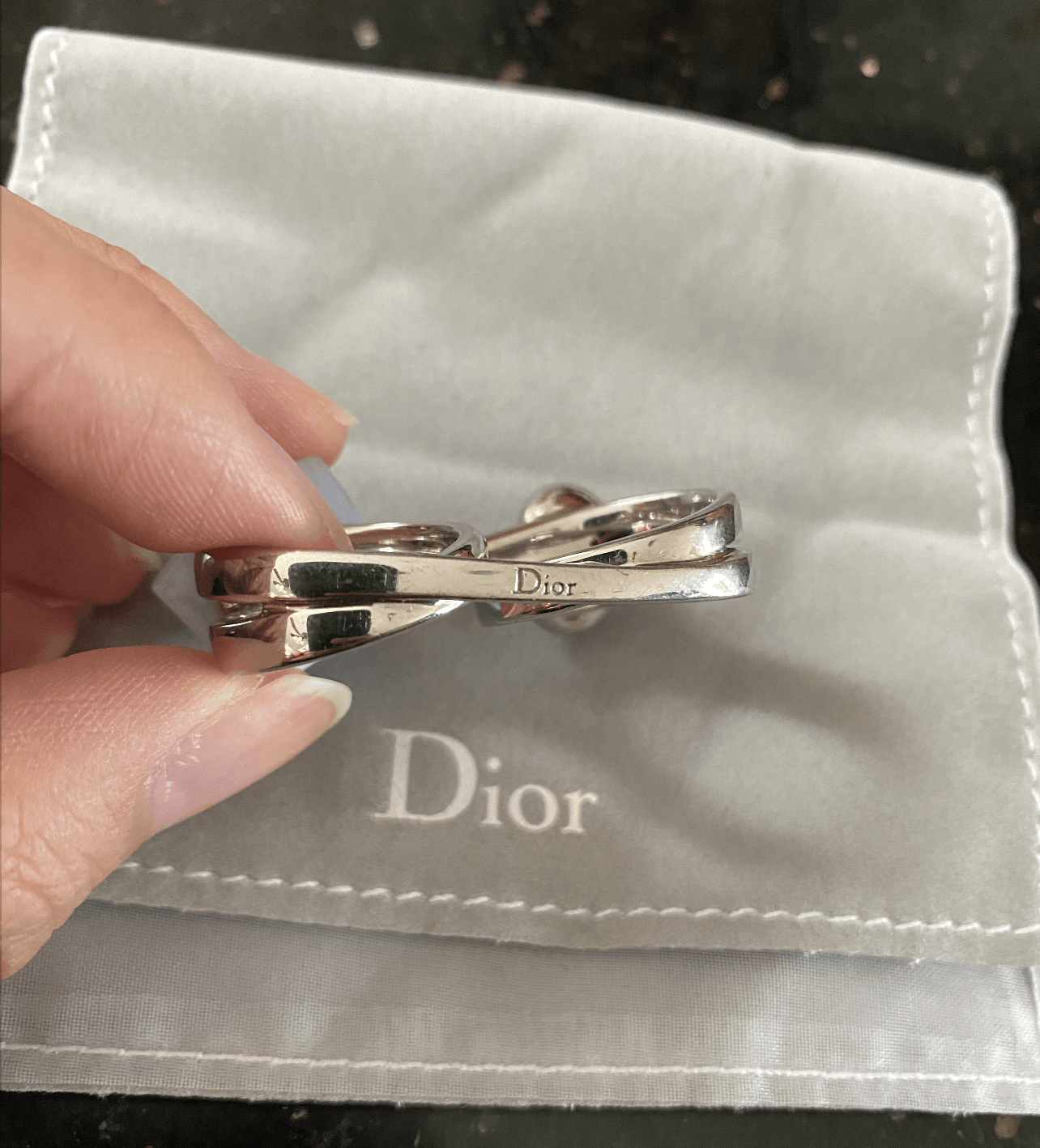 Dior Double-Finger Ring Size 8.5 Size ONE SIZE - 6 Thumbnail