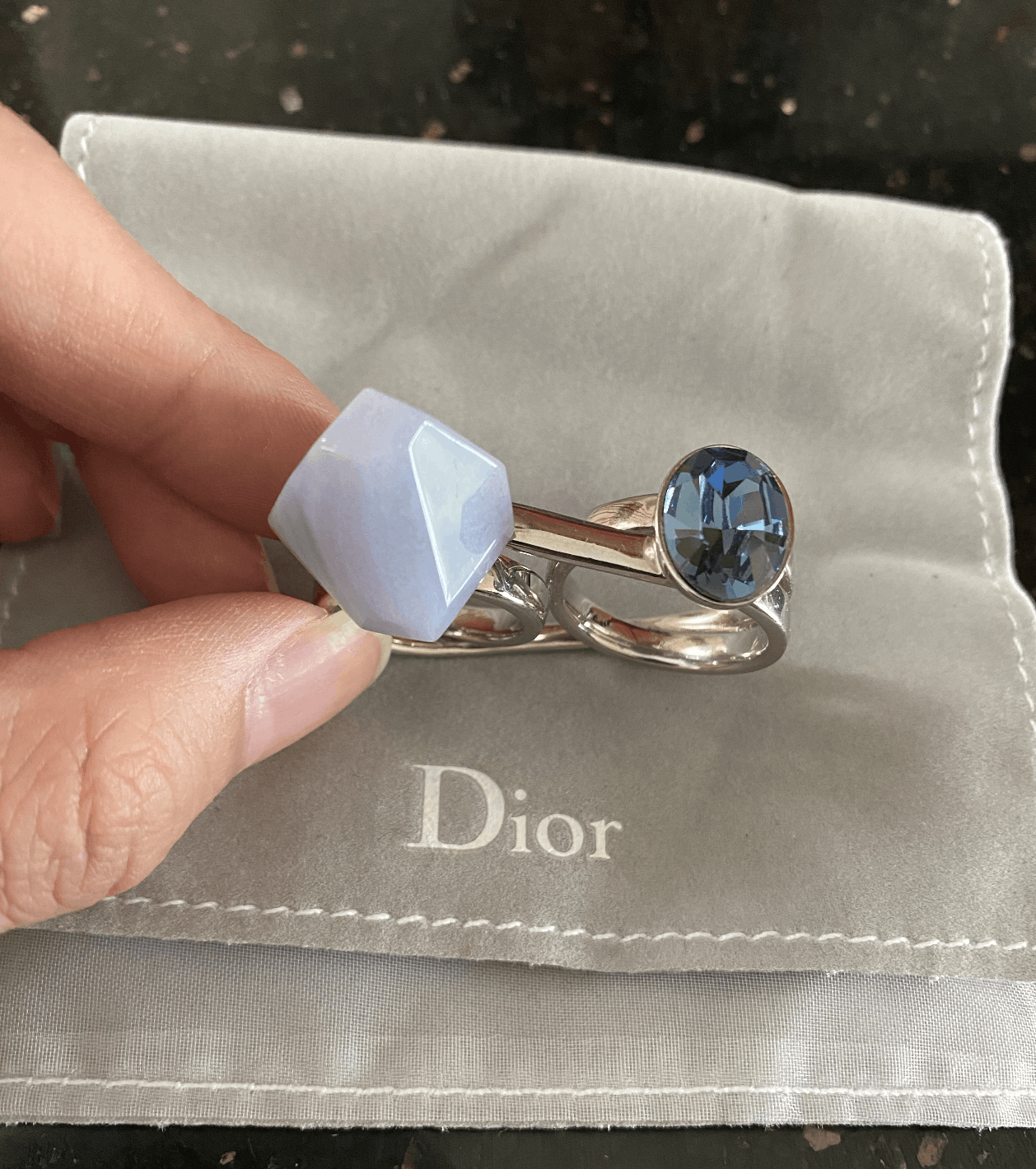 Dior Double-Finger Ring Size 8.5 Size ONE SIZE - 2 Thumbnail