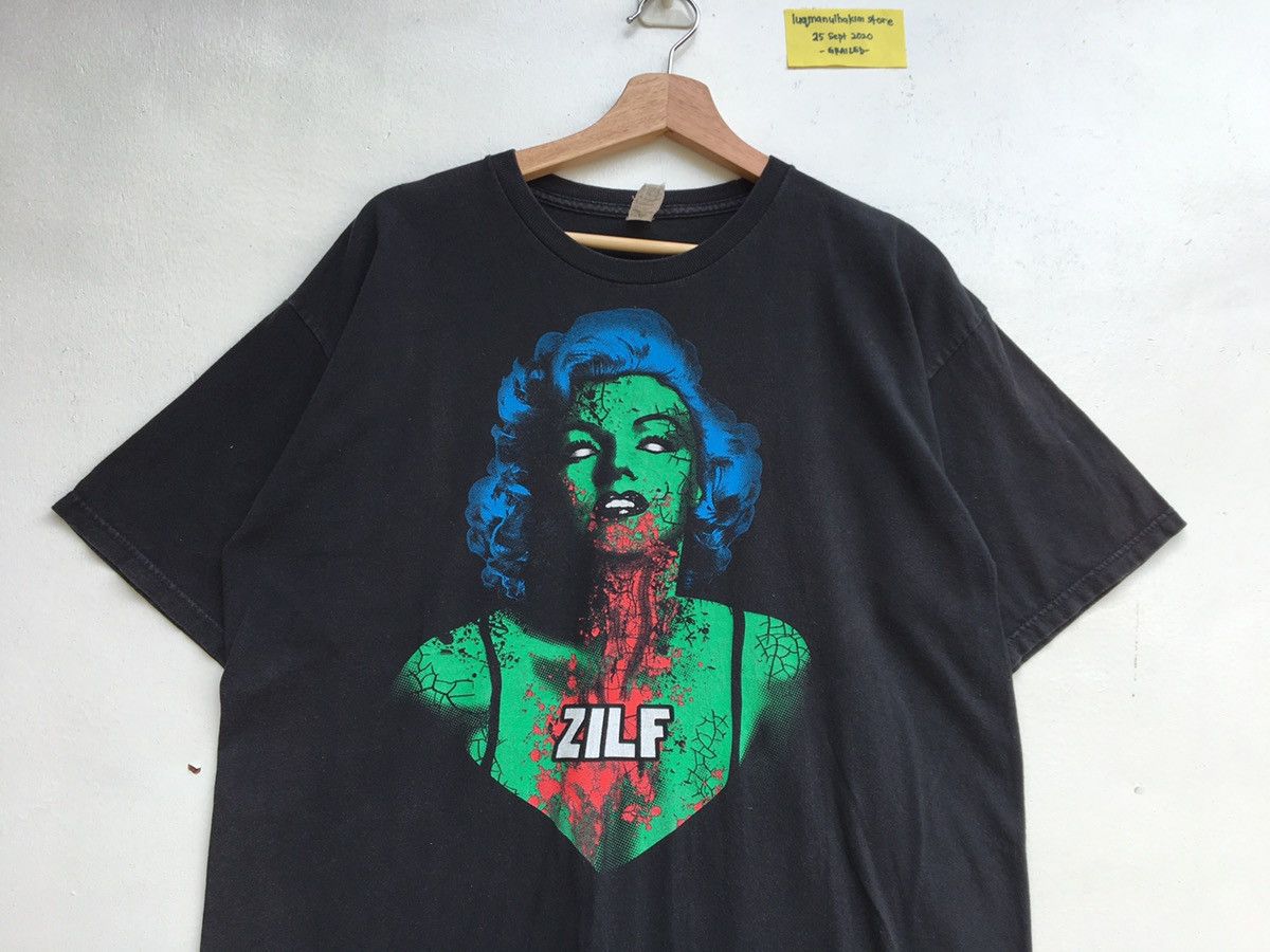 Band Tees Vintage Rare ZILF Marilyn Monroe Printed Tshirt Size US L / EU 52-54 / 3 - 5 Thumbnail