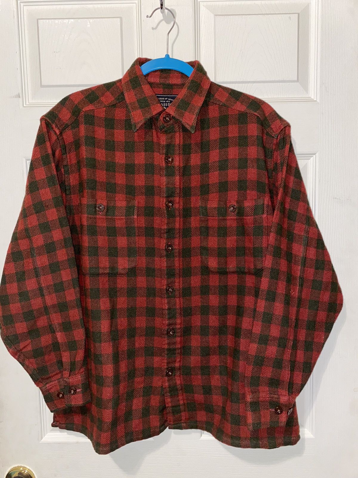 Bass Vintage Thick Wool Plaid Flannel Size US M / EU 48-50 / 2 - 2 Thumbnail