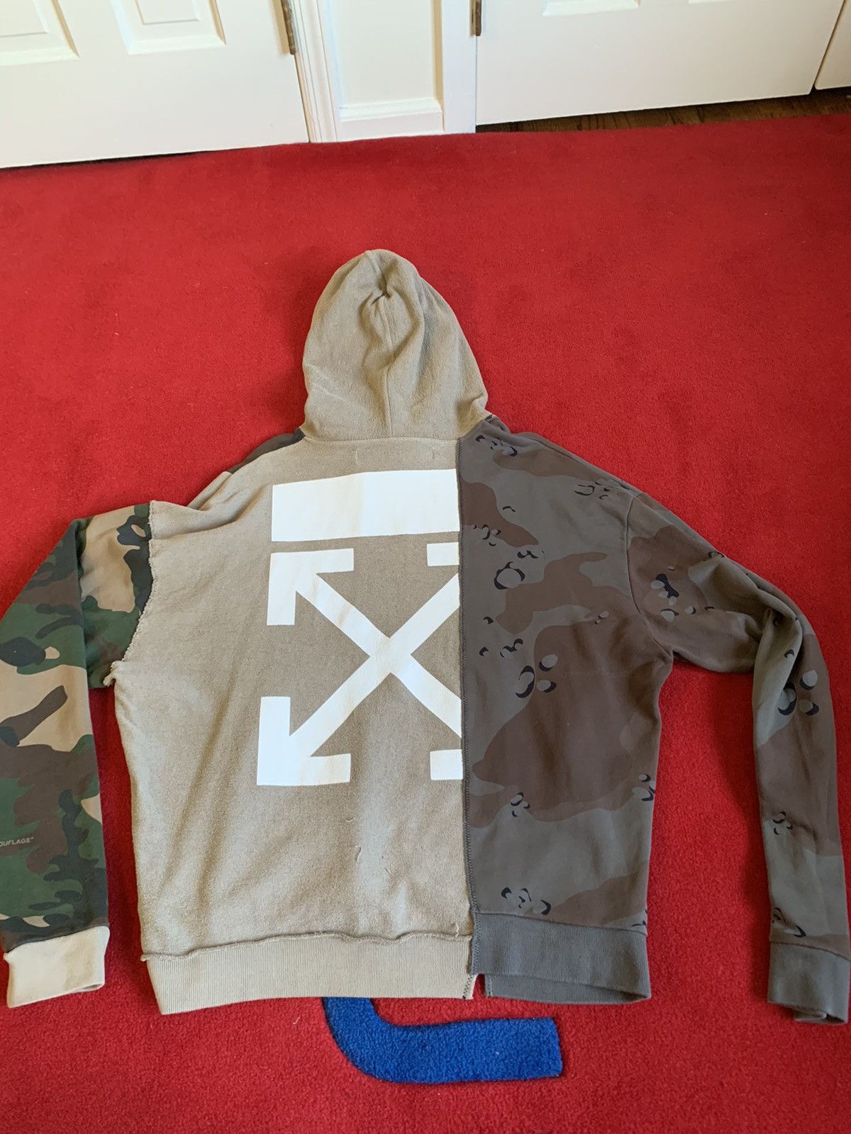Off-White × Virgil Abloh Off-White Reconstructed Camo Hoodie Size US XL / EU 56 / 4 - 3 Thumbnail