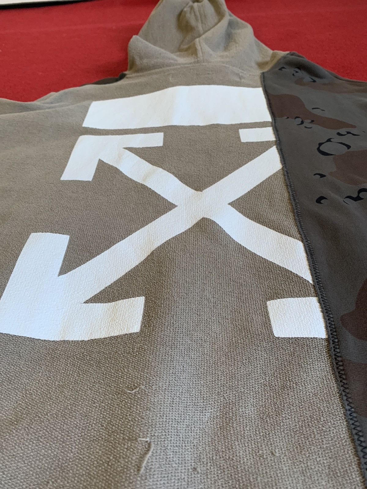 Off-White × Virgil Abloh Off-White Reconstructed Camo Hoodie Size US XL / EU 56 / 4 - 4 Thumbnail