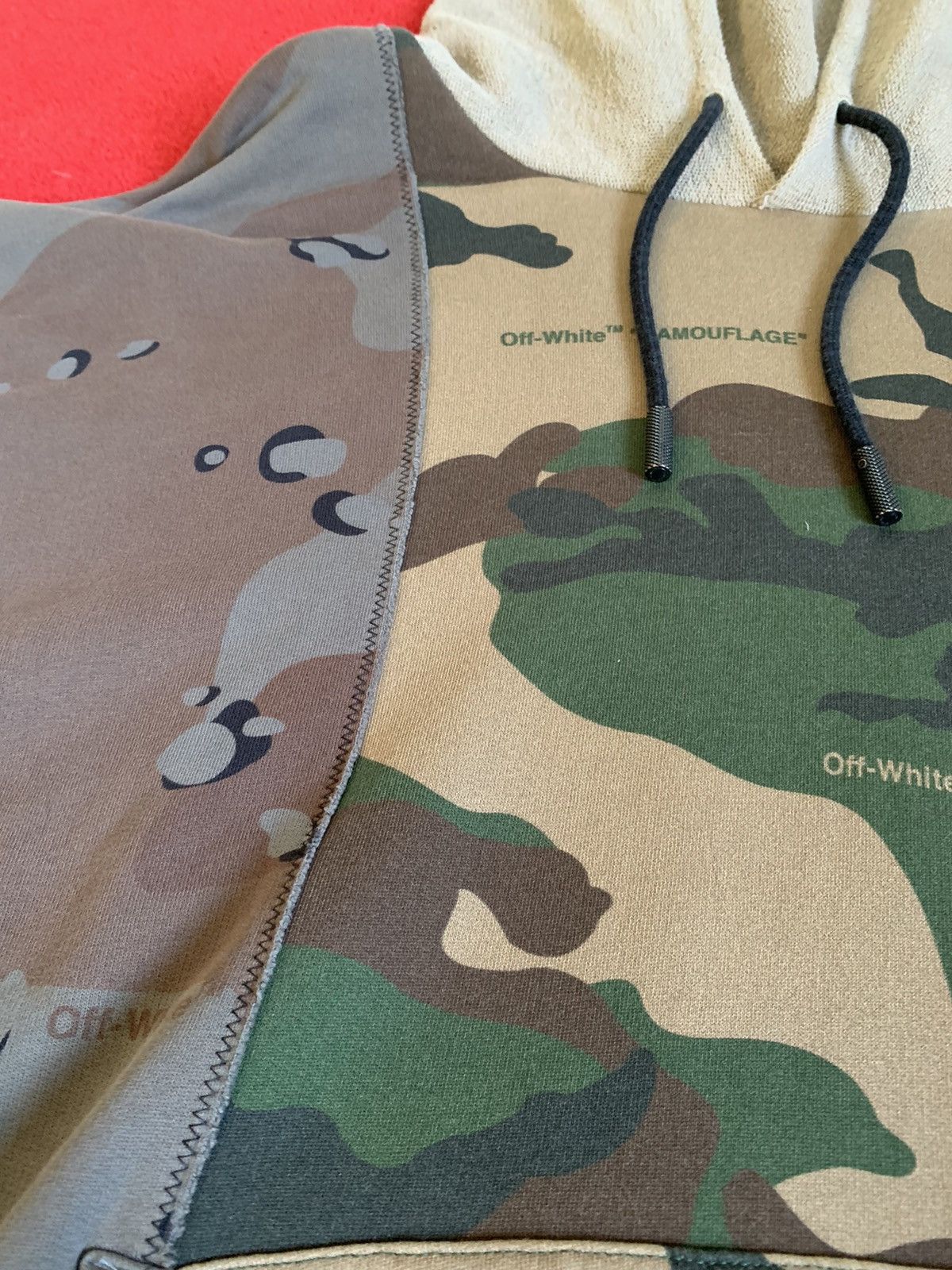 Off-White × Virgil Abloh Off-White Reconstructed Camo Hoodie Size US XL / EU 56 / 4 - 2 Thumbnail