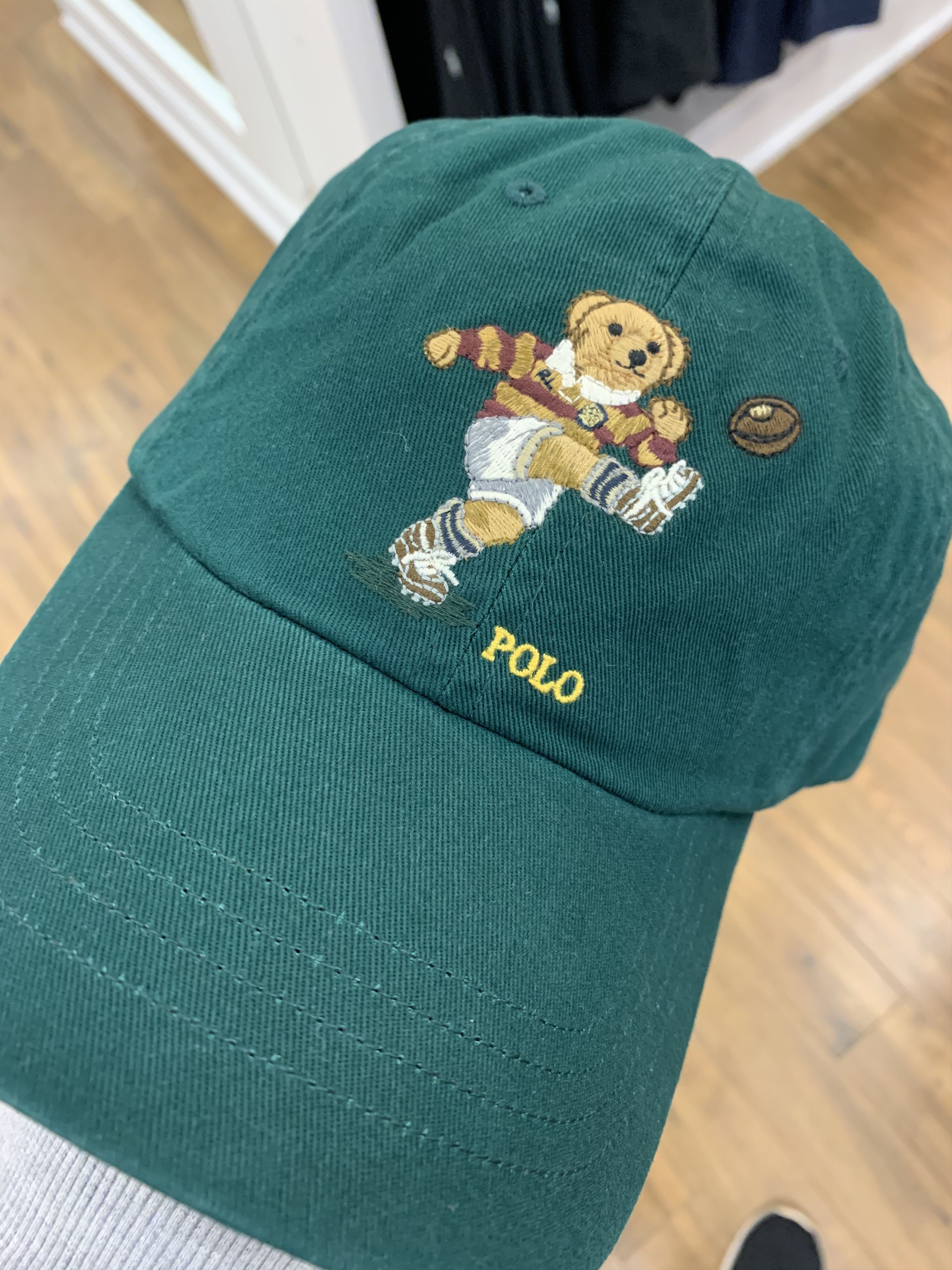 Polo Ralph Lauren Deadstock Rugby Player Polo Bear Hat Cap | Grailed