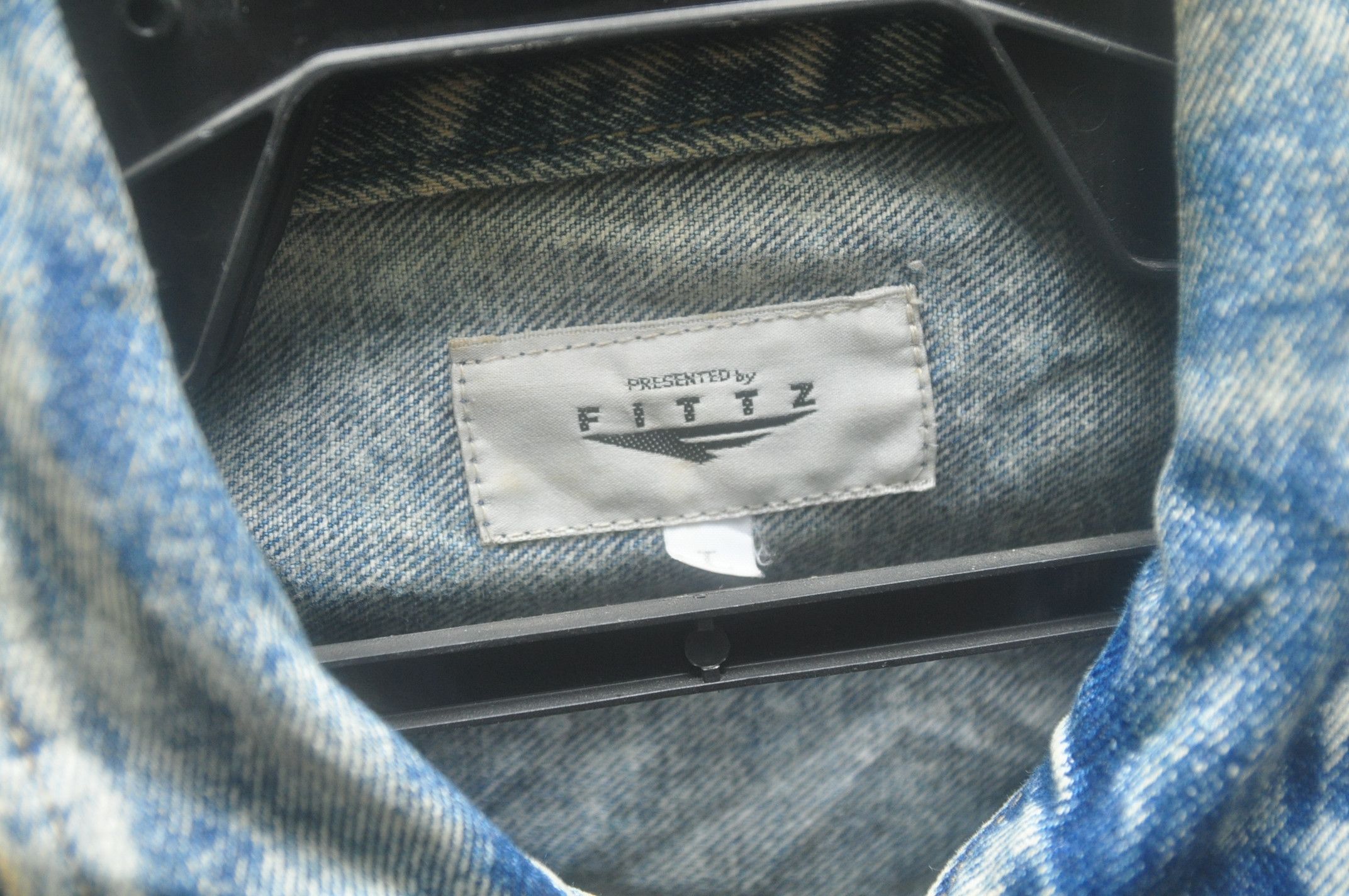 Vintage Vintage Fittz International Denim Jacket Hard To Find Size US L / EU 52-54 / 3 - 5 Thumbnail