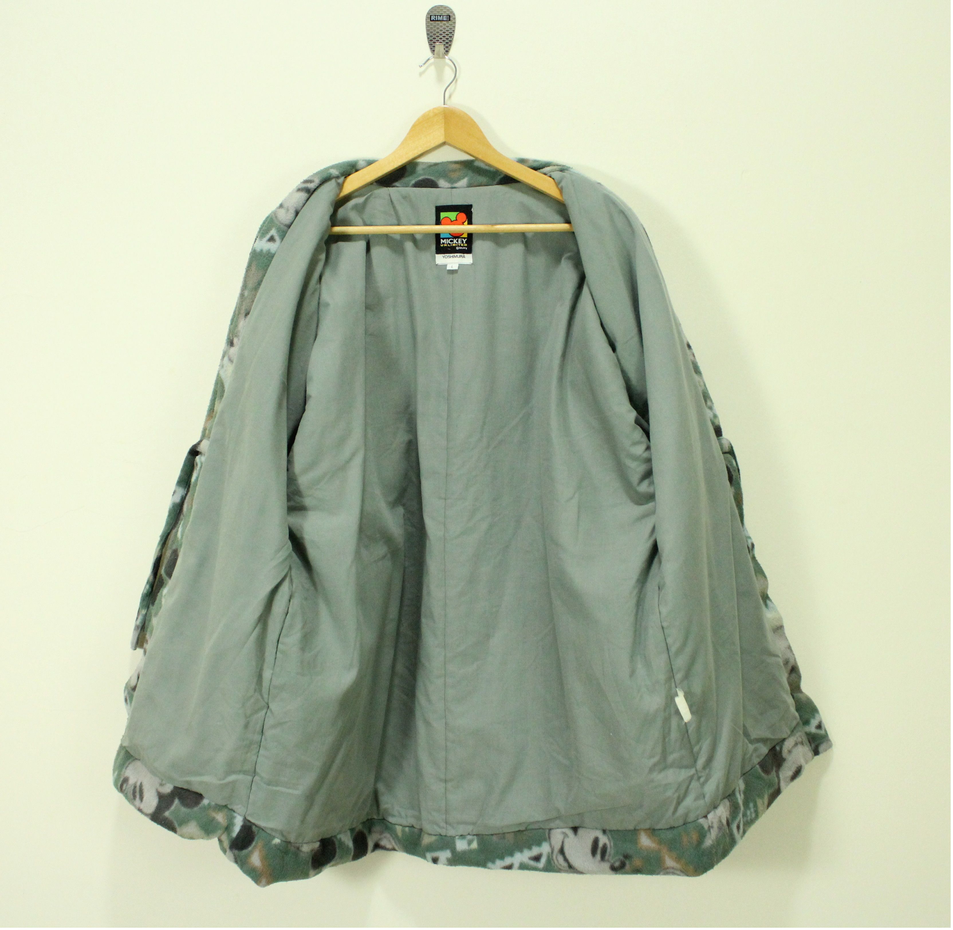 Disney × Japanese Brand × Mickey Mouse Vintage MICKEY MOUSE Jacket Fleece Kimono Insulated Winter Size US L / EU 52-54 / 3 - 4 Thumbnail