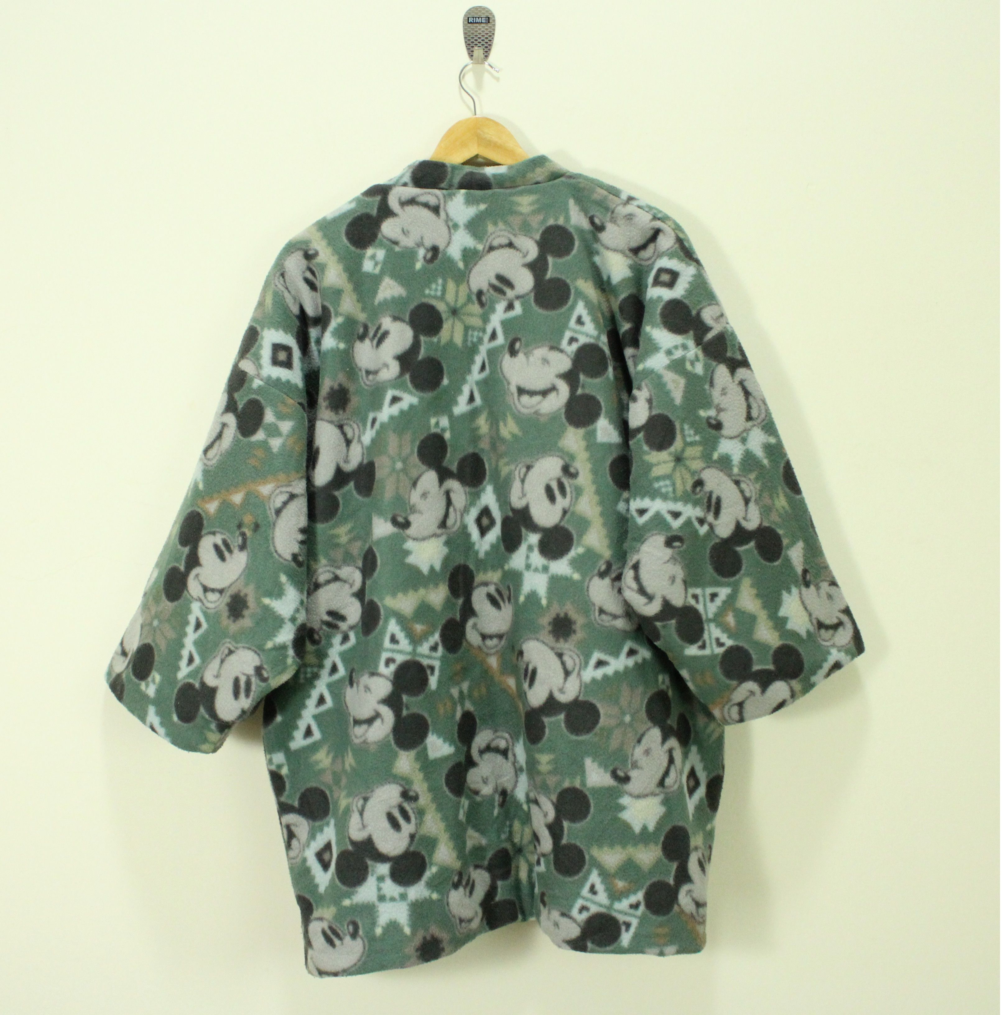 Disney × Japanese Brand × Mickey Mouse Vintage MICKEY MOUSE Jacket Fleece Kimono Insulated Winter Size US L / EU 52-54 / 3 - 3 Thumbnail