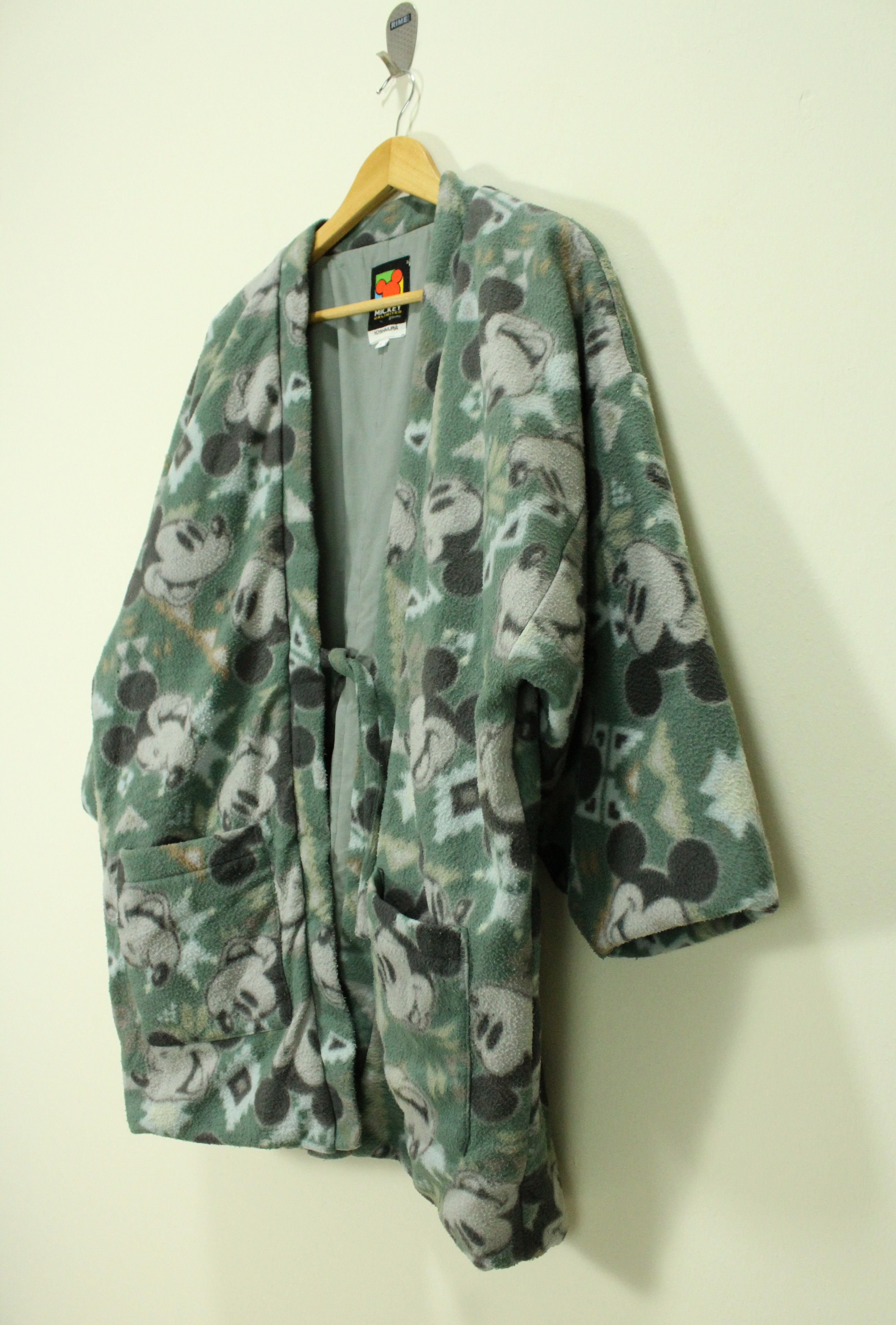 Disney × Japanese Brand × Mickey Mouse Vintage MICKEY MOUSE Jacket Fleece Kimono Insulated Winter Size US L / EU 52-54 / 3 - 2 Thumbnail