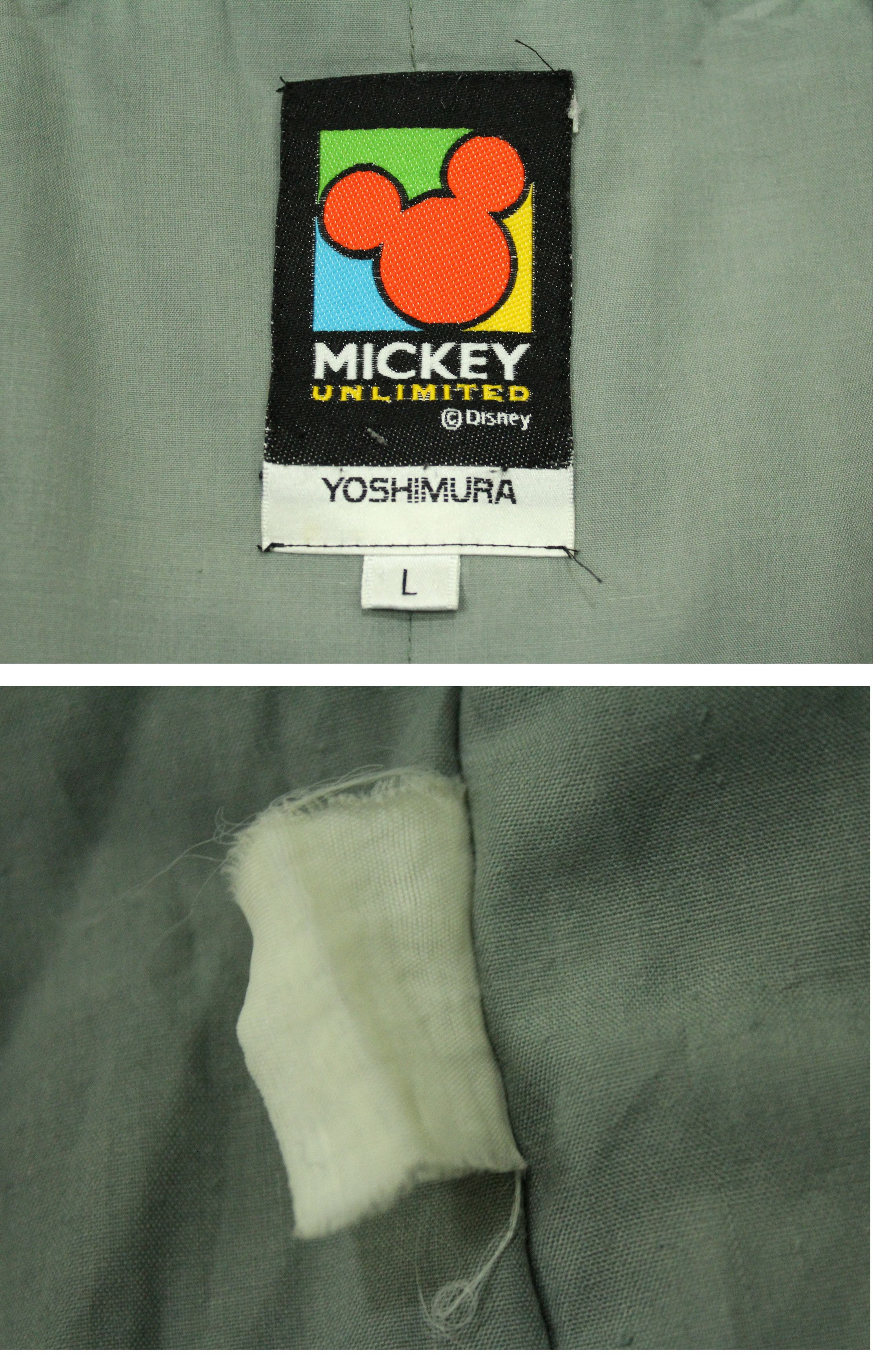 Disney × Japanese Brand × Mickey Mouse Vintage MICKEY MOUSE Jacket Fleece Kimono Insulated Winter Size US L / EU 52-54 / 3 - 9 Thumbnail