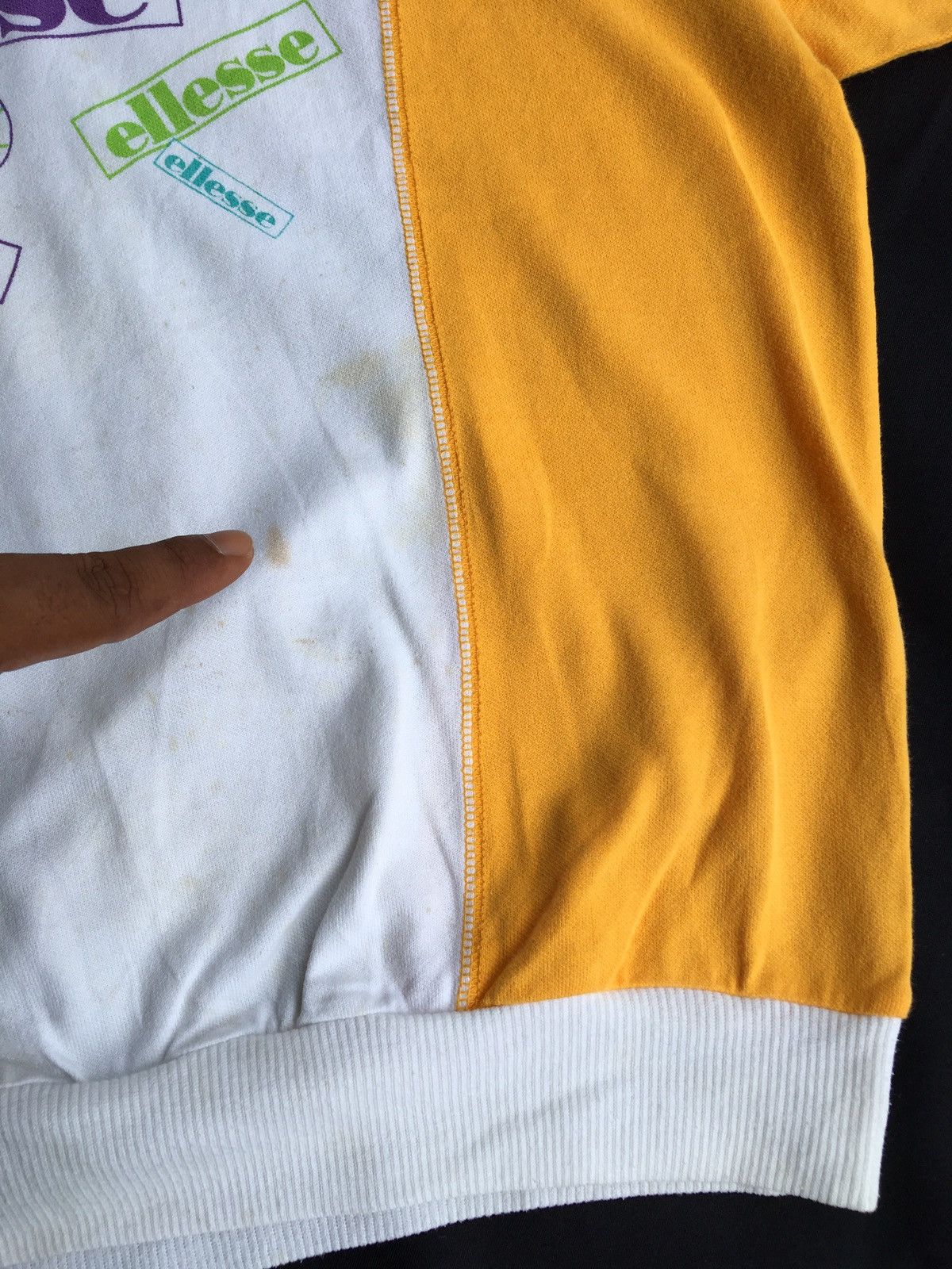 Ellesse Vintage 90s Ellesse Spellout Logo Sweatshirt Size US L / EU 52-54 / 3 - 8 Thumbnail