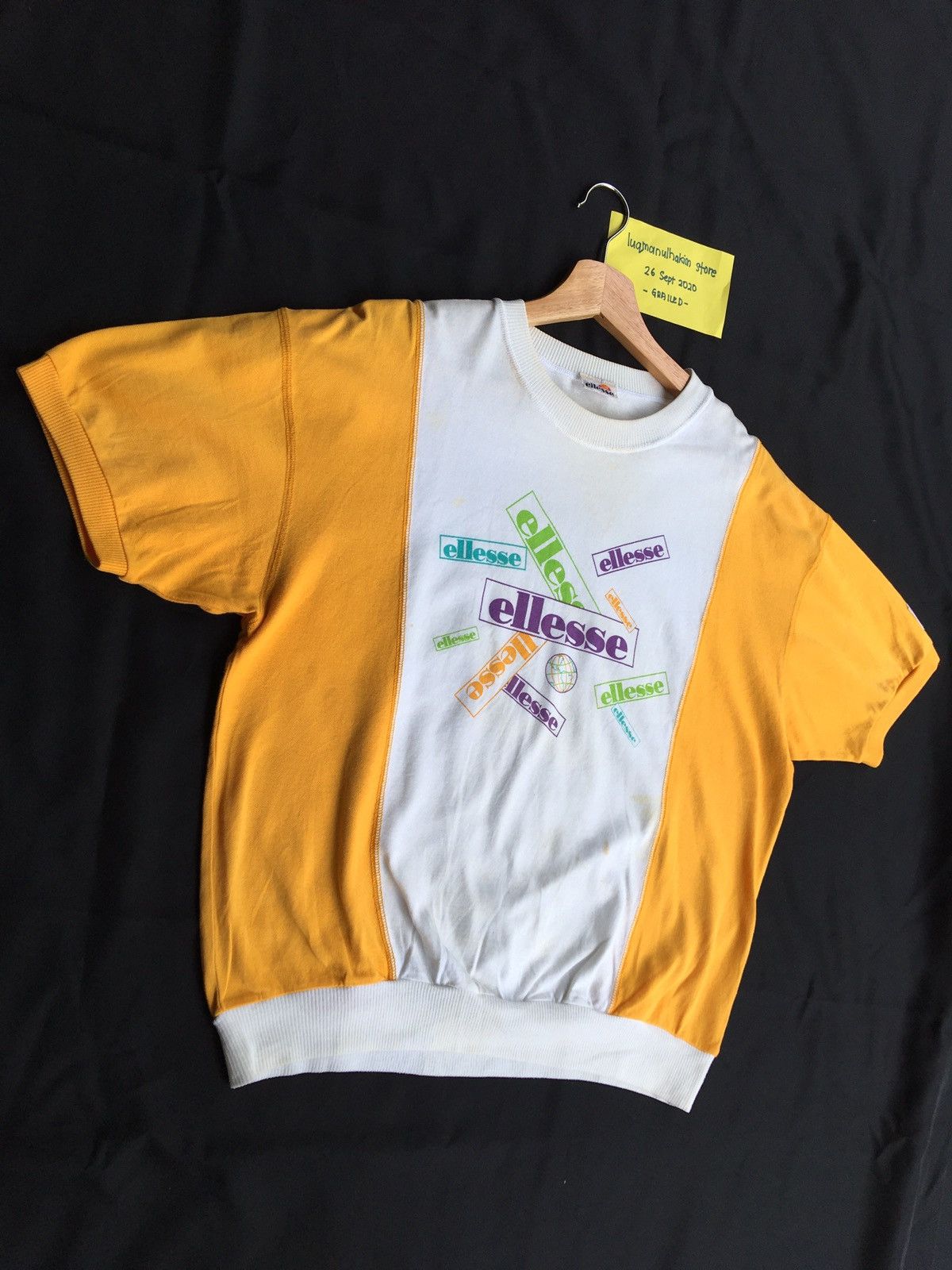 Ellesse Vintage 90s Ellesse Spellout Logo Sweatshirt Size US L / EU 52-54 / 3 - 2 Thumbnail
