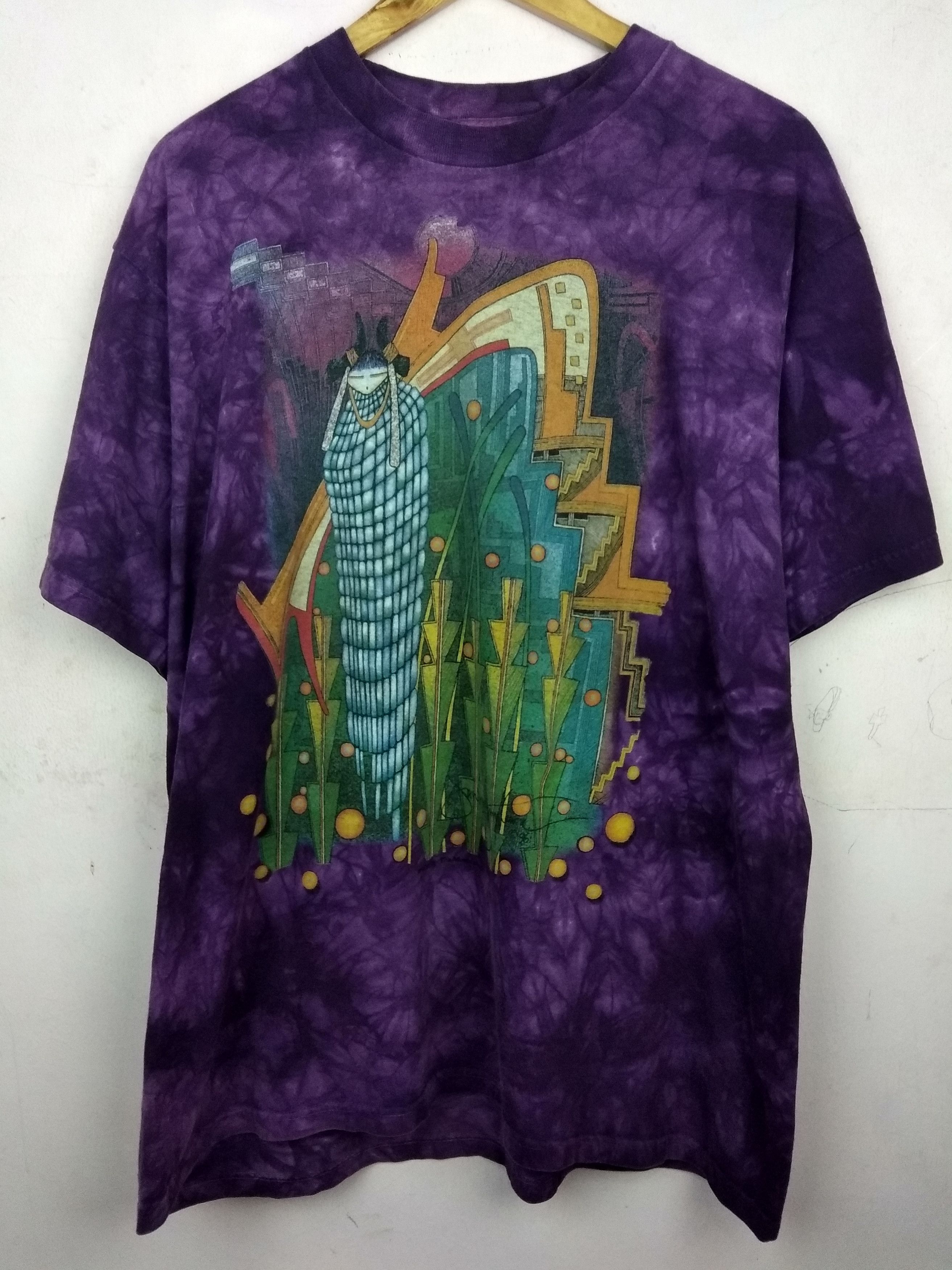 Vintage Vintage 90s tie dye the mountain tshirt..full print Size US XL / EU 56 / 4 - 3 Thumbnail