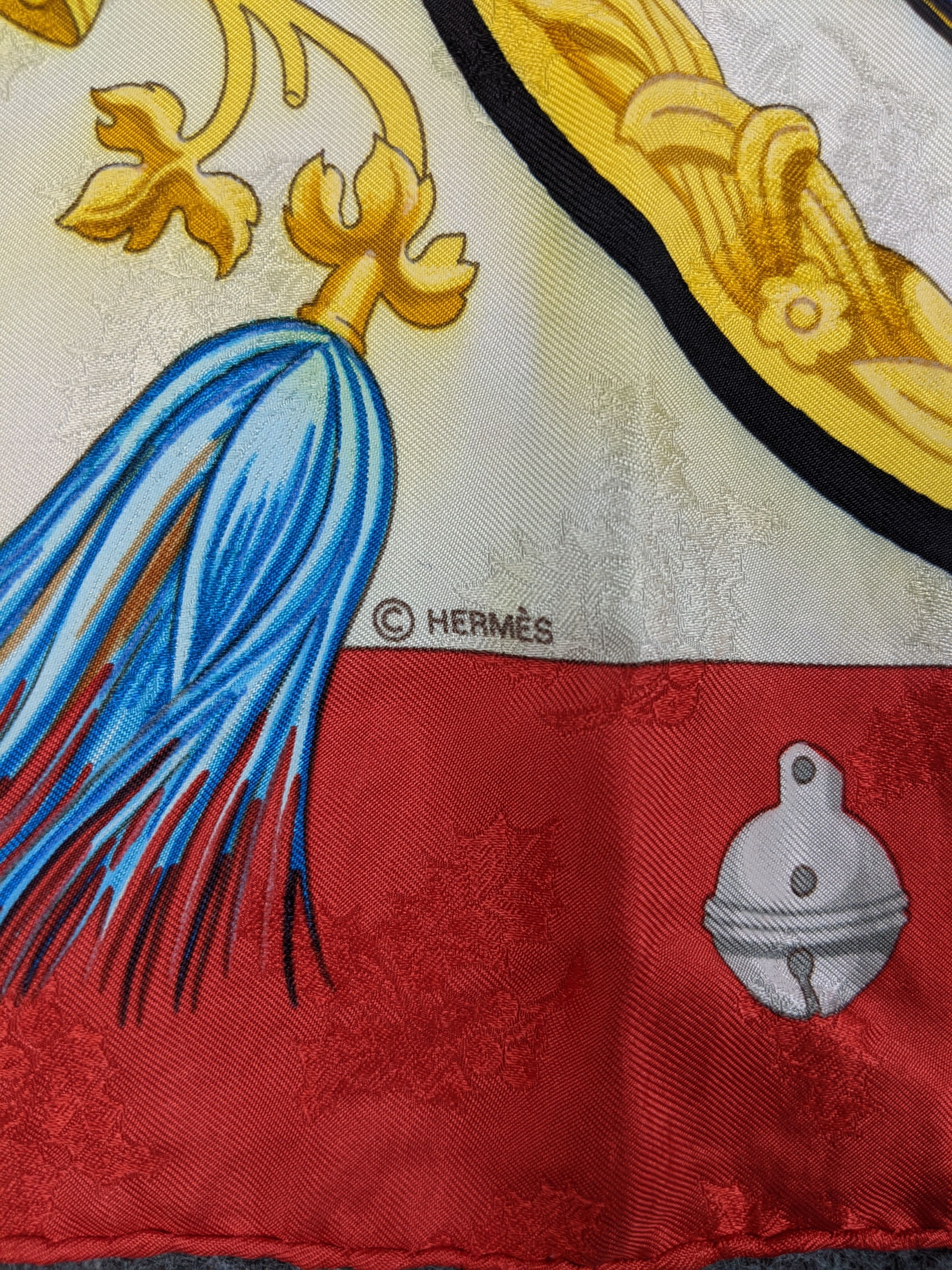 Hermes Hermes Plumes Et Grelots by Julie Abadie silk scarf Size ONE SIZE - 10 Thumbnail