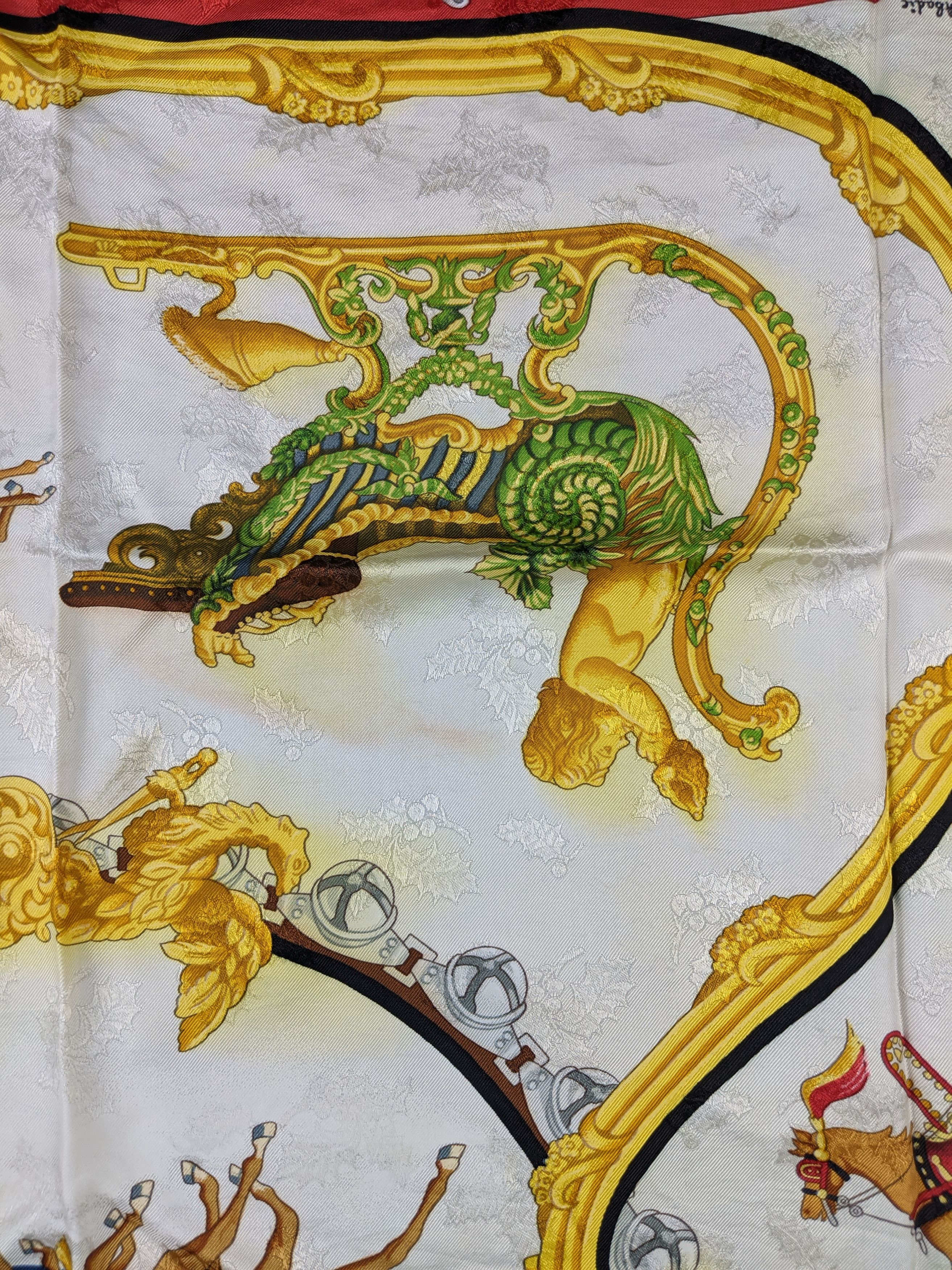 Hermes Hermes Plumes Et Grelots by Julie Abadie silk scarf Size ONE SIZE - 5 Thumbnail