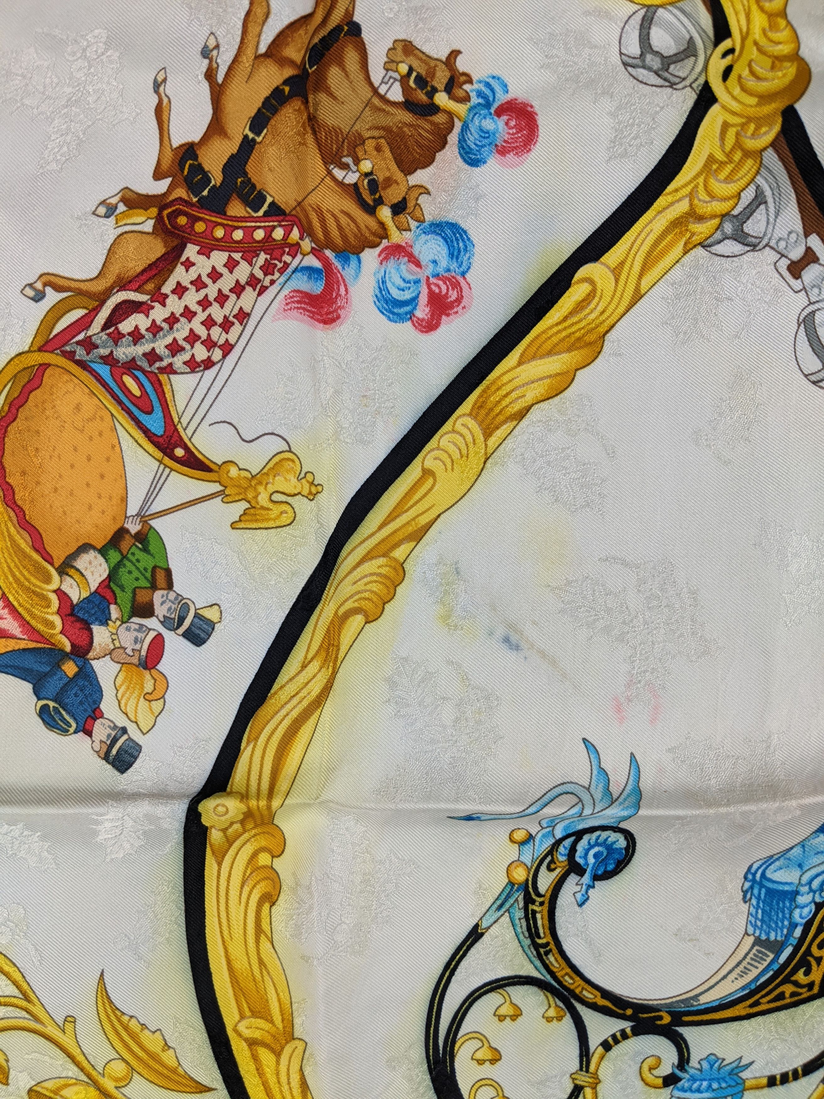Hermes Hermes Plumes Et Grelots by Julie Abadie silk scarf Size ONE SIZE - 9 Thumbnail