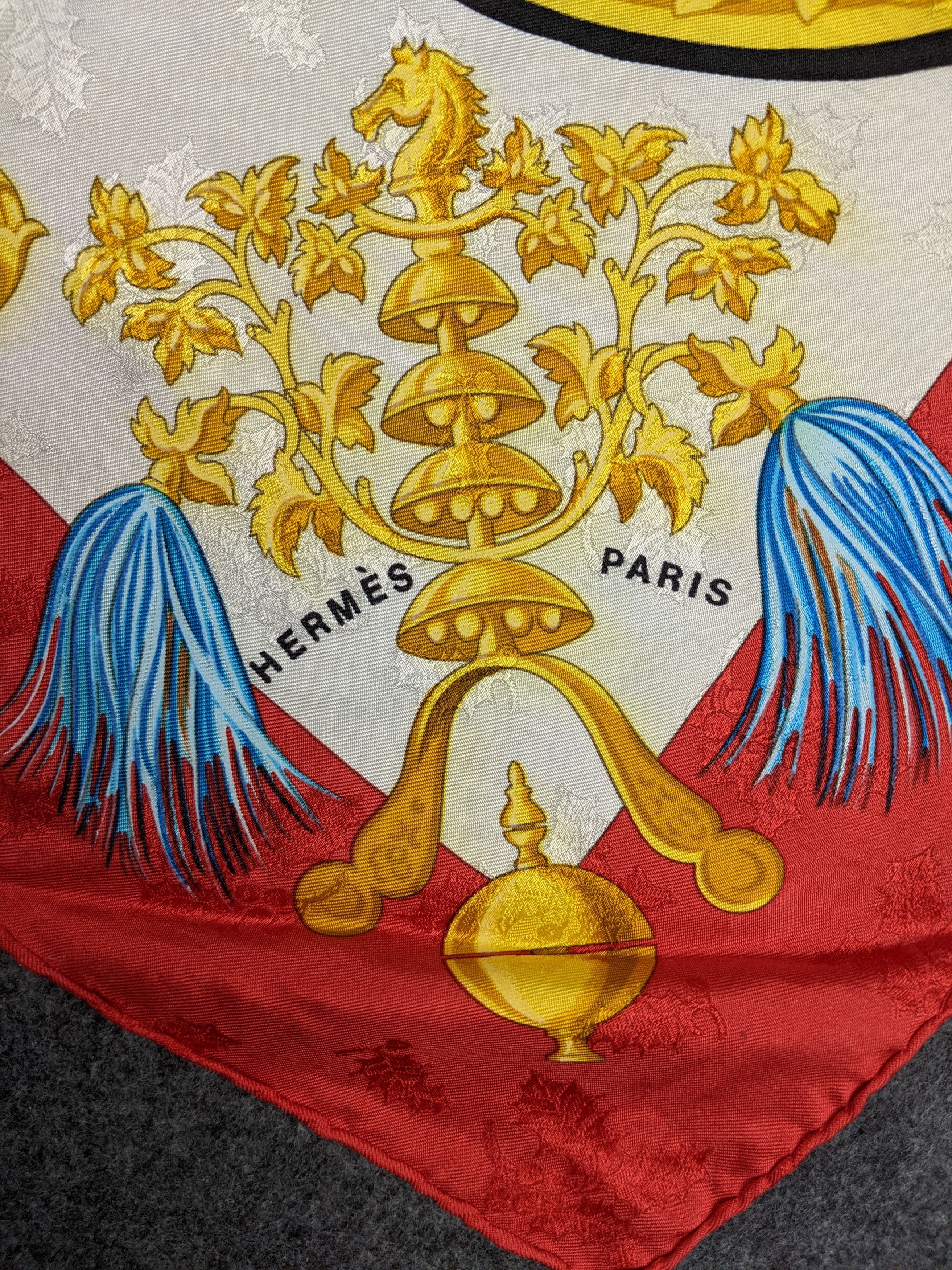 Hermes Hermes Plumes Et Grelots by Julie Abadie silk scarf Size ONE SIZE - 3 Thumbnail